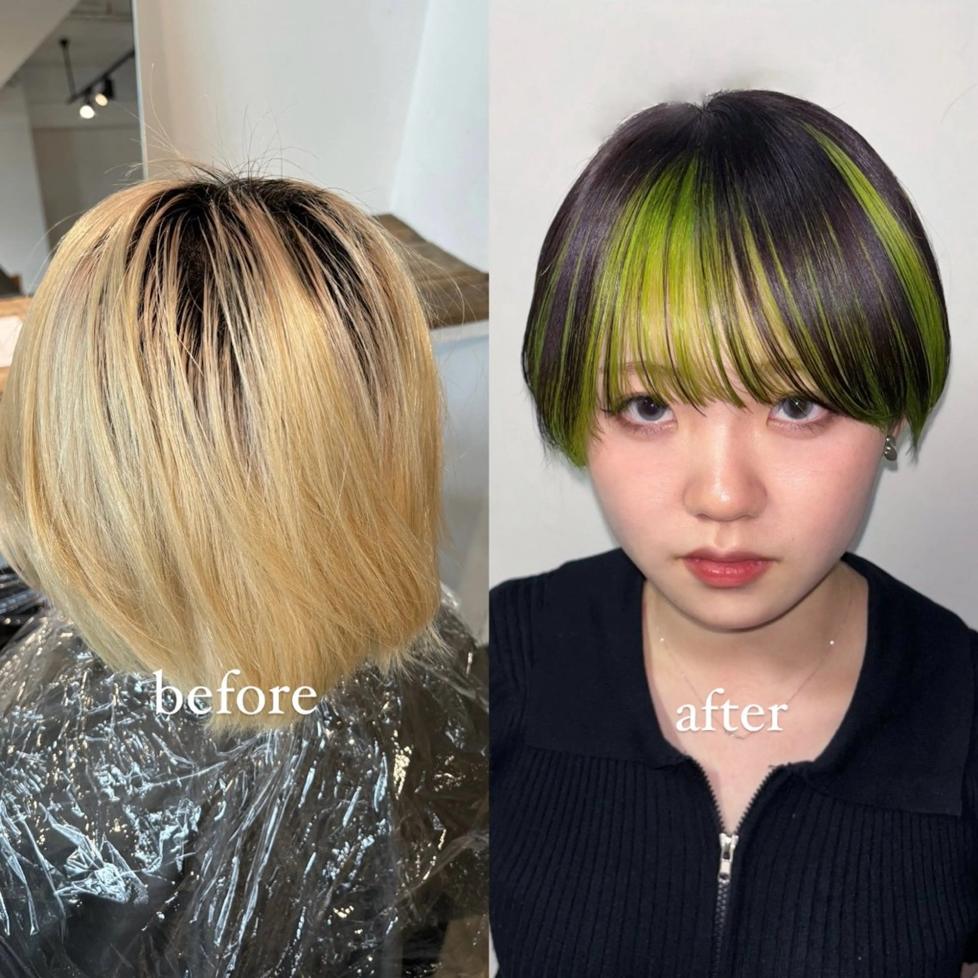 ミディアム カラー 💫miyu💫デザ インカラー/アレンジのヘアスタイル