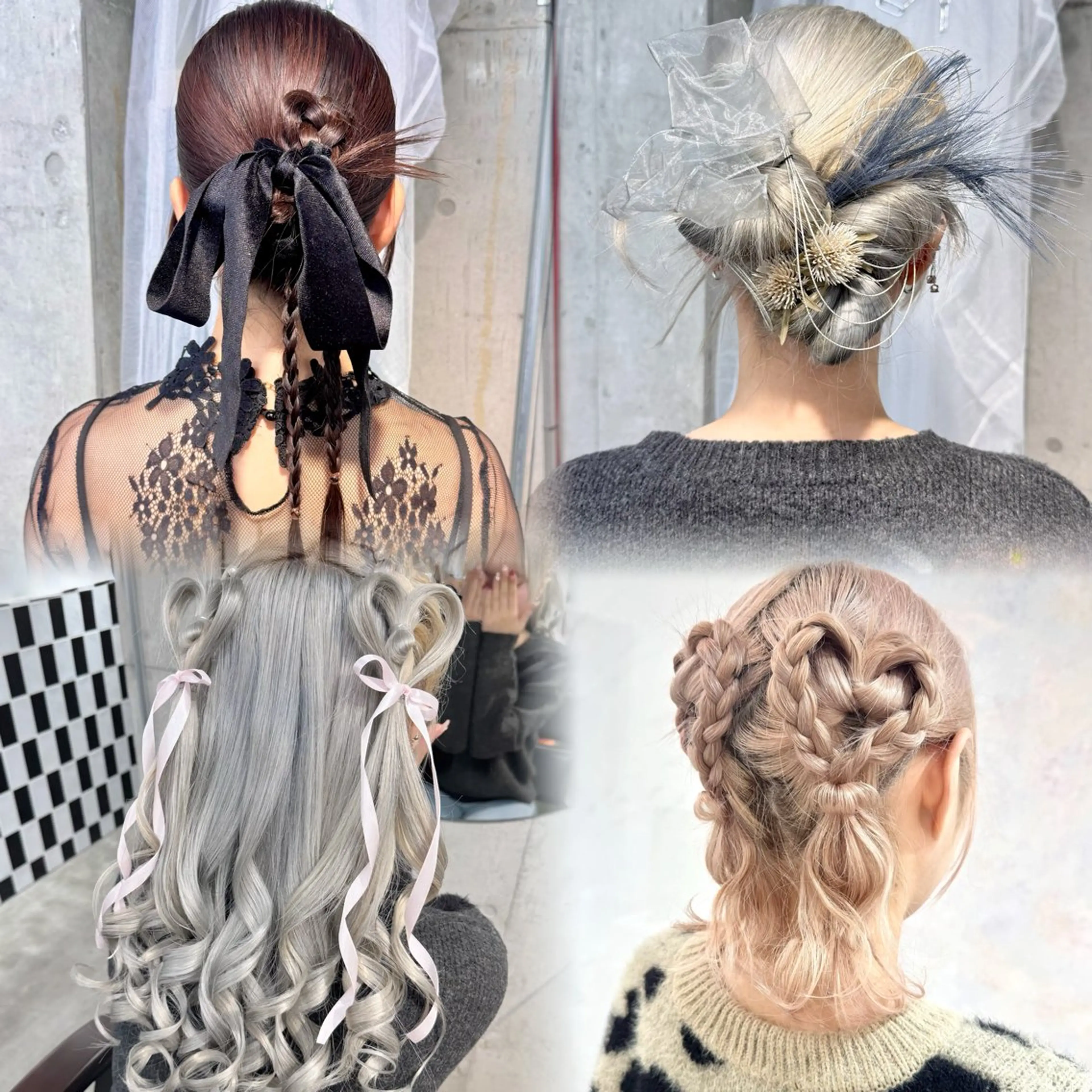 ミディアム カラー パーマ ヘアアレンジ メンズ キッズ 成人式 子どものヘアアレンジ ヘアカラー トリートメント ヘアセット ✨艶ハイトーン/ 💗モモ໒꒱のヘアスタイル