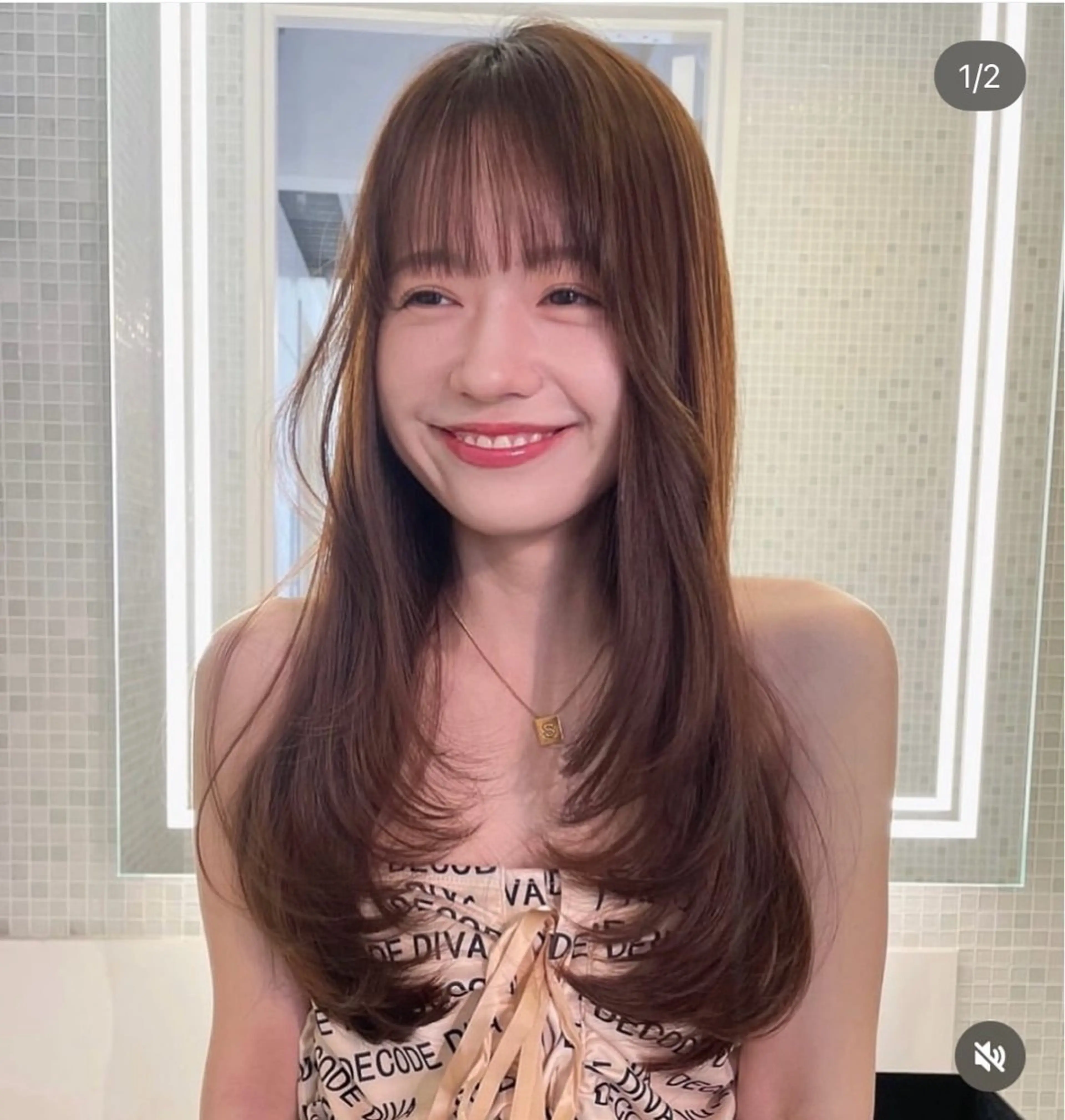 ロング レイヤーカット ロング 別府 凜🎀shachuのヘアスタイル