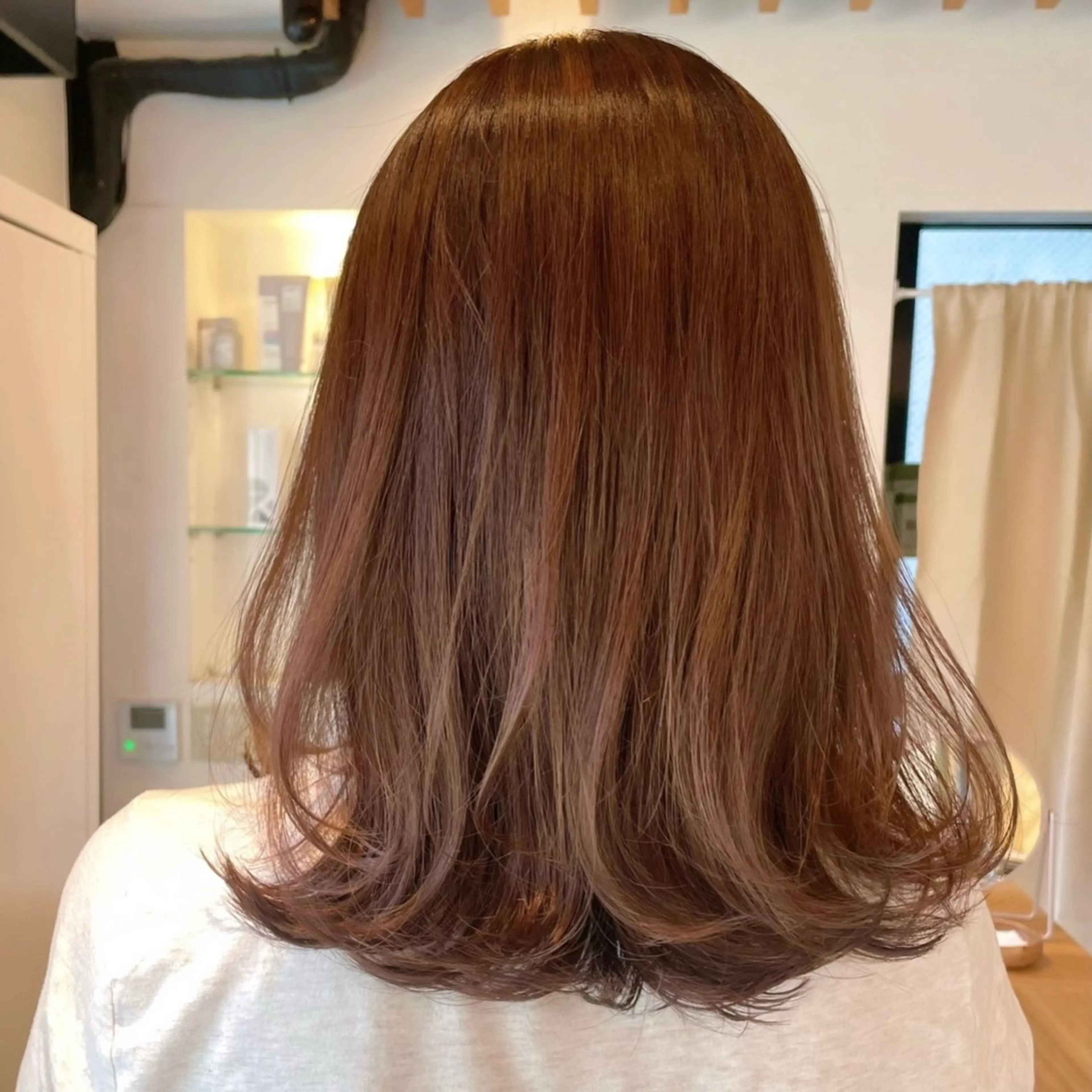 セミロング カット 韓国レイヤー　船橋 徒歩5分/小川友美のヘアスタイル