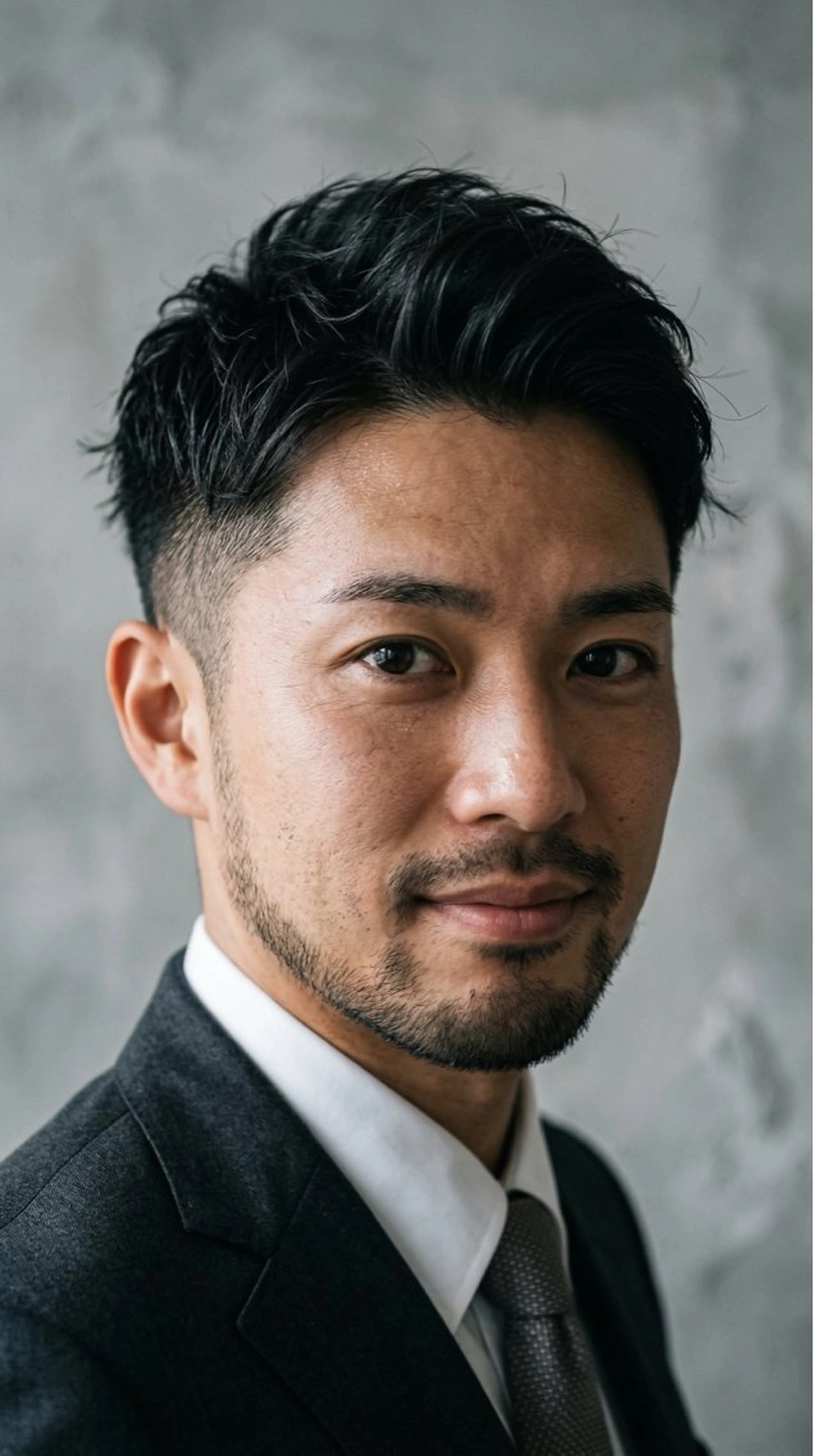 ショート メンズ ビジネス メンズパーマ 刈り上げ くせ毛 ショートヘア カット 🔮メンズ縮毛矯正 毛流れパーマ💎竹永のヘアスタイル