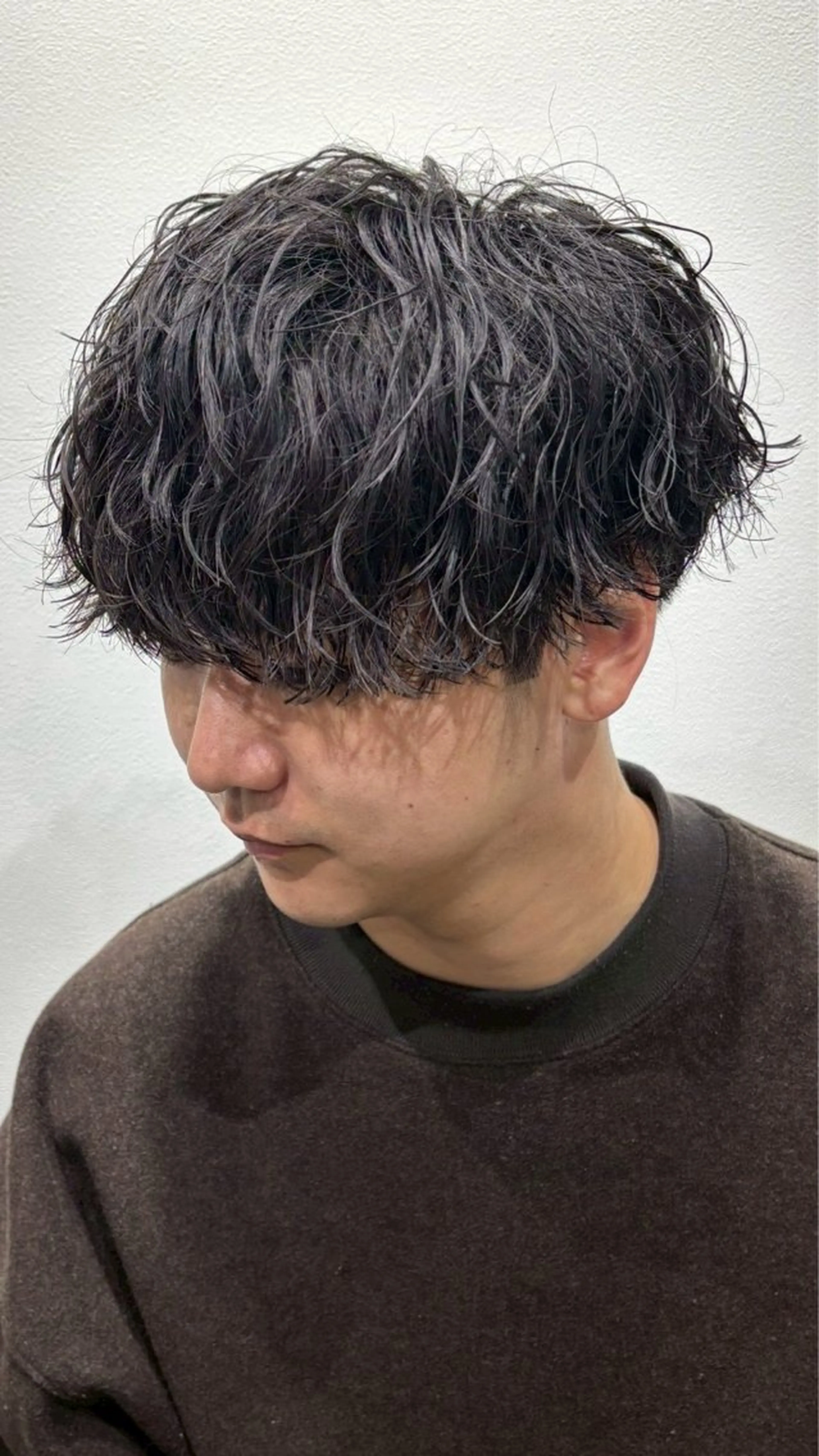 ショート メンズ ルービック枚方店所属・ツイスパ/シャドウ 波巻き/平山のヘアスタイル