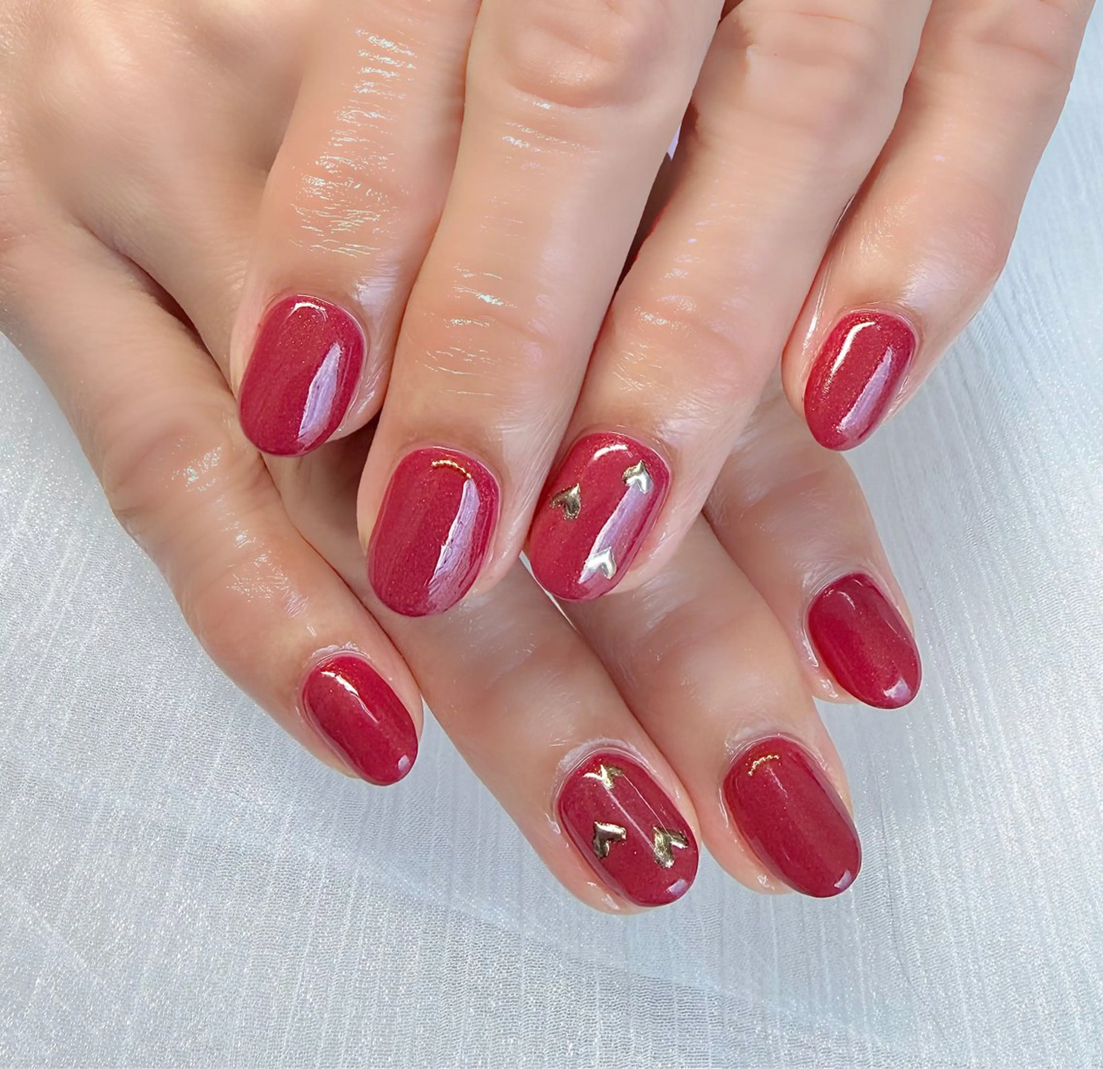 ネイル シンプルネイル バレンタイン ☆ yukiのネイルデザイン