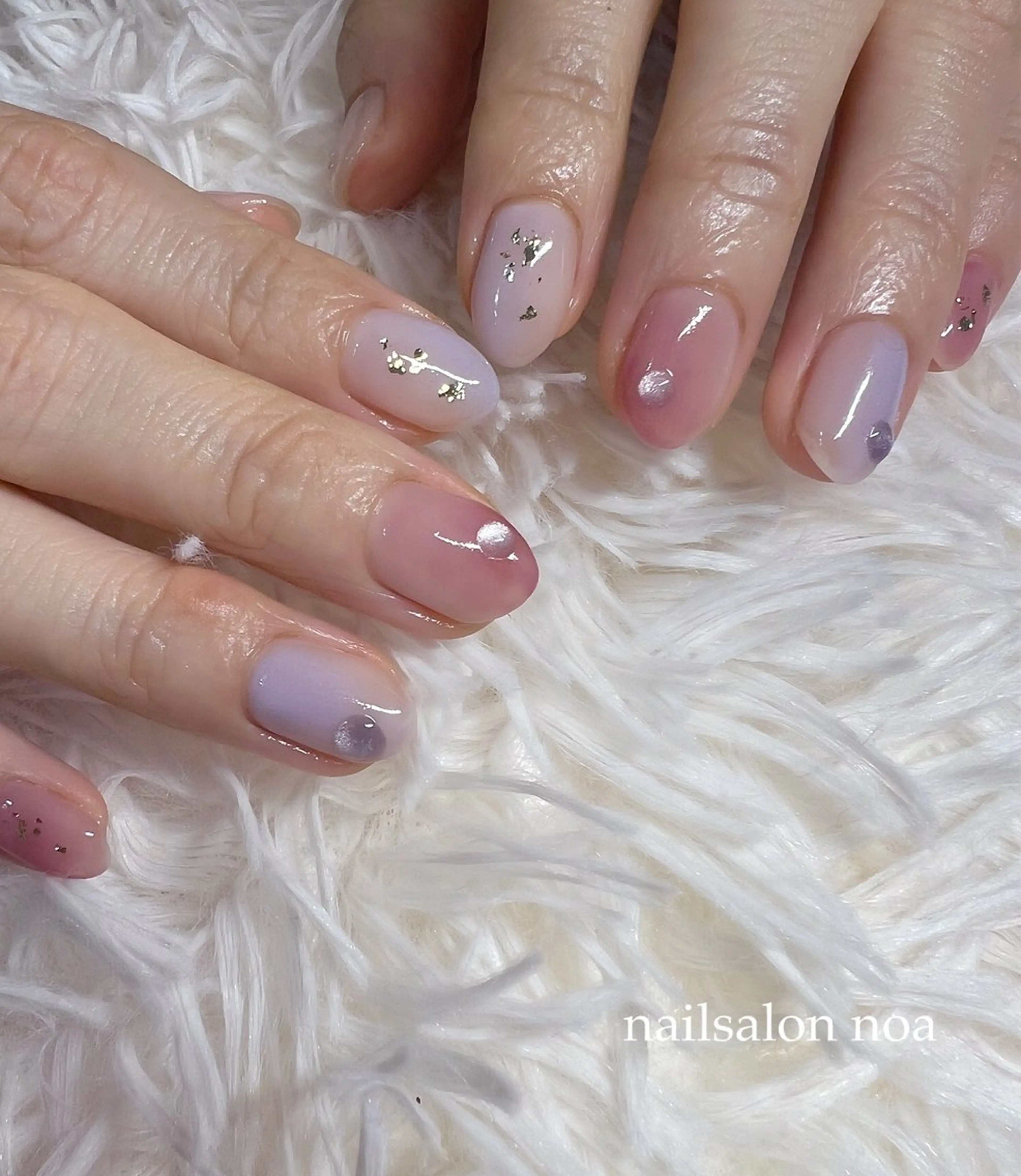 ネイル ジェルネイル ニュアンスネイル パラジェル シンプルネイル ハンドネイル nailsalon noa所属・nailist sakiのネイルデザイン