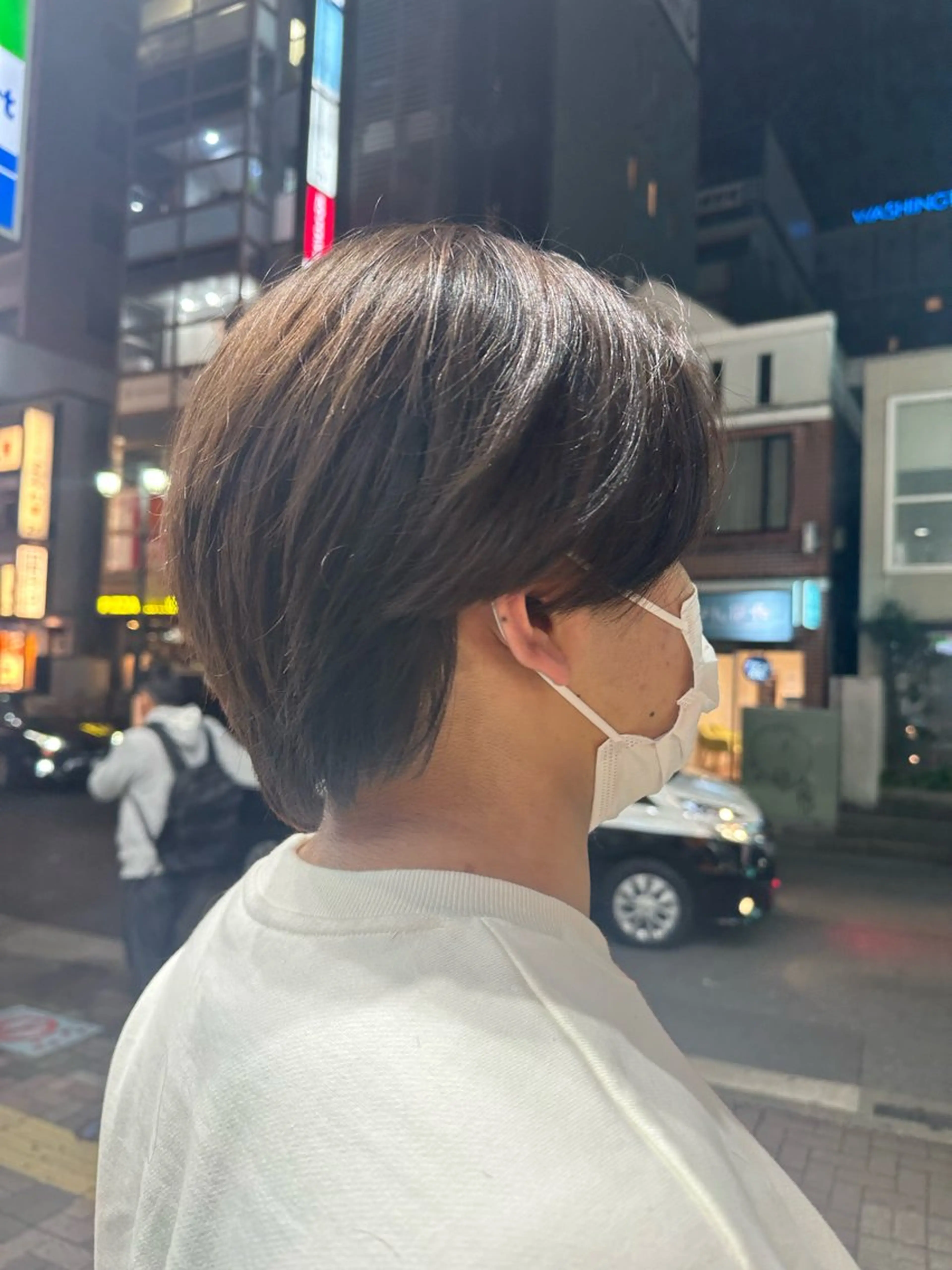 ショート メンズ メンズブリーチ メンズハイトーン メンズインナーカラー 髪質改善 ショートヘア Rei/ 縮毛矯正/ ハイライトカラー募集のヘアスタイル