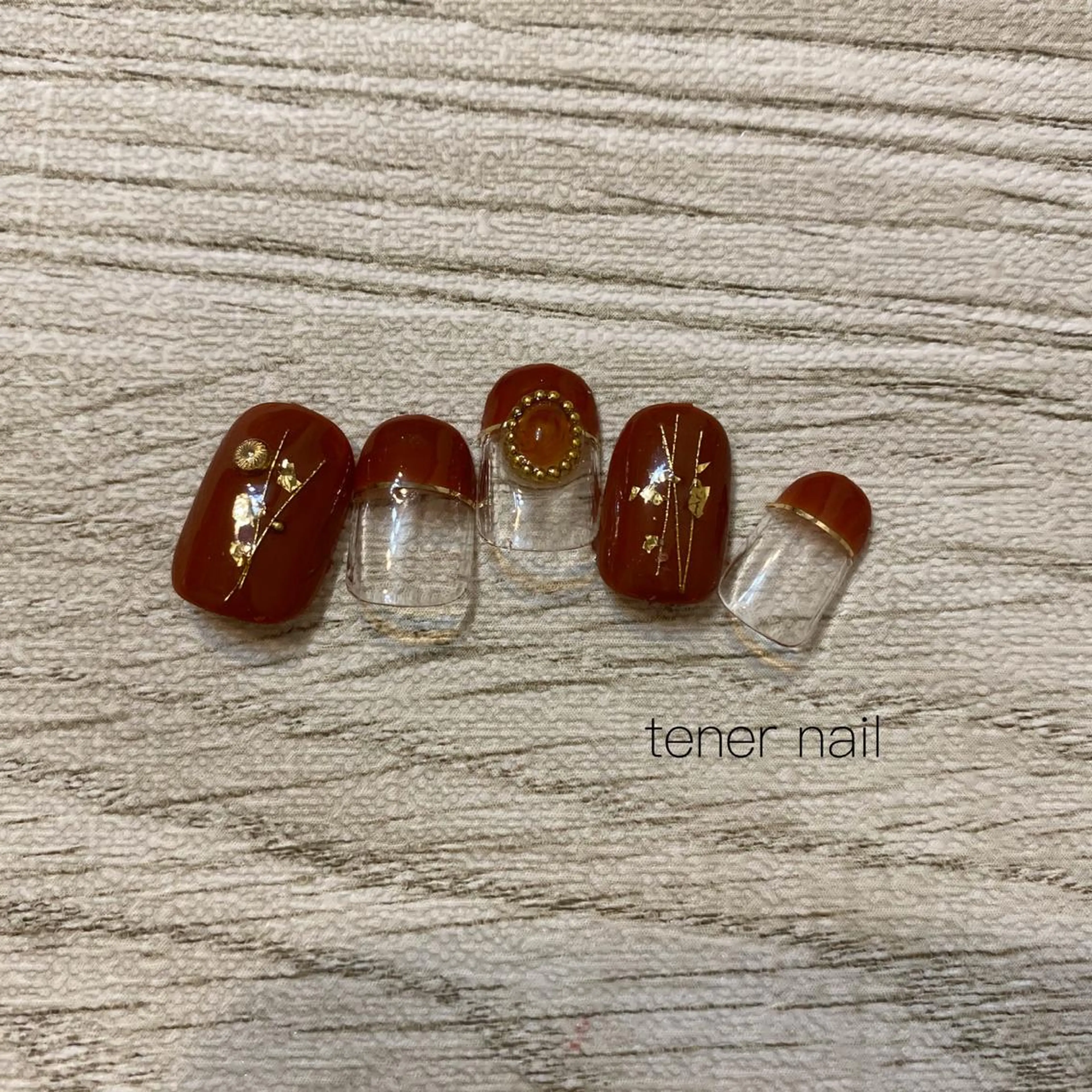 ネイル ブラウン tener  nail  テネルネイル所属・テネルネイル tener nailのネイルデザイン