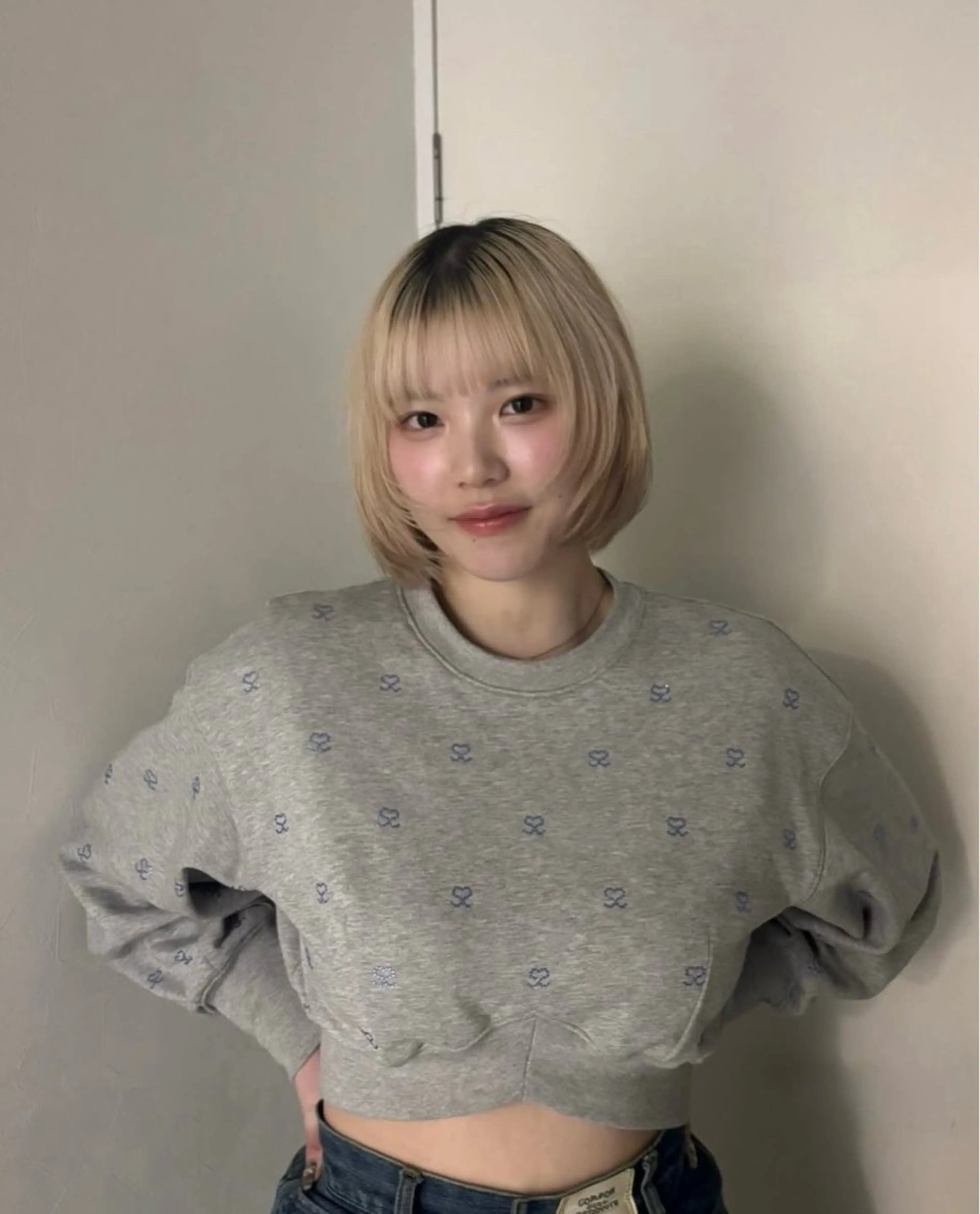 ショート ボブ 顔周りカット レイヤーカット カット enrich / キタガワ カノンのヘアスタイル