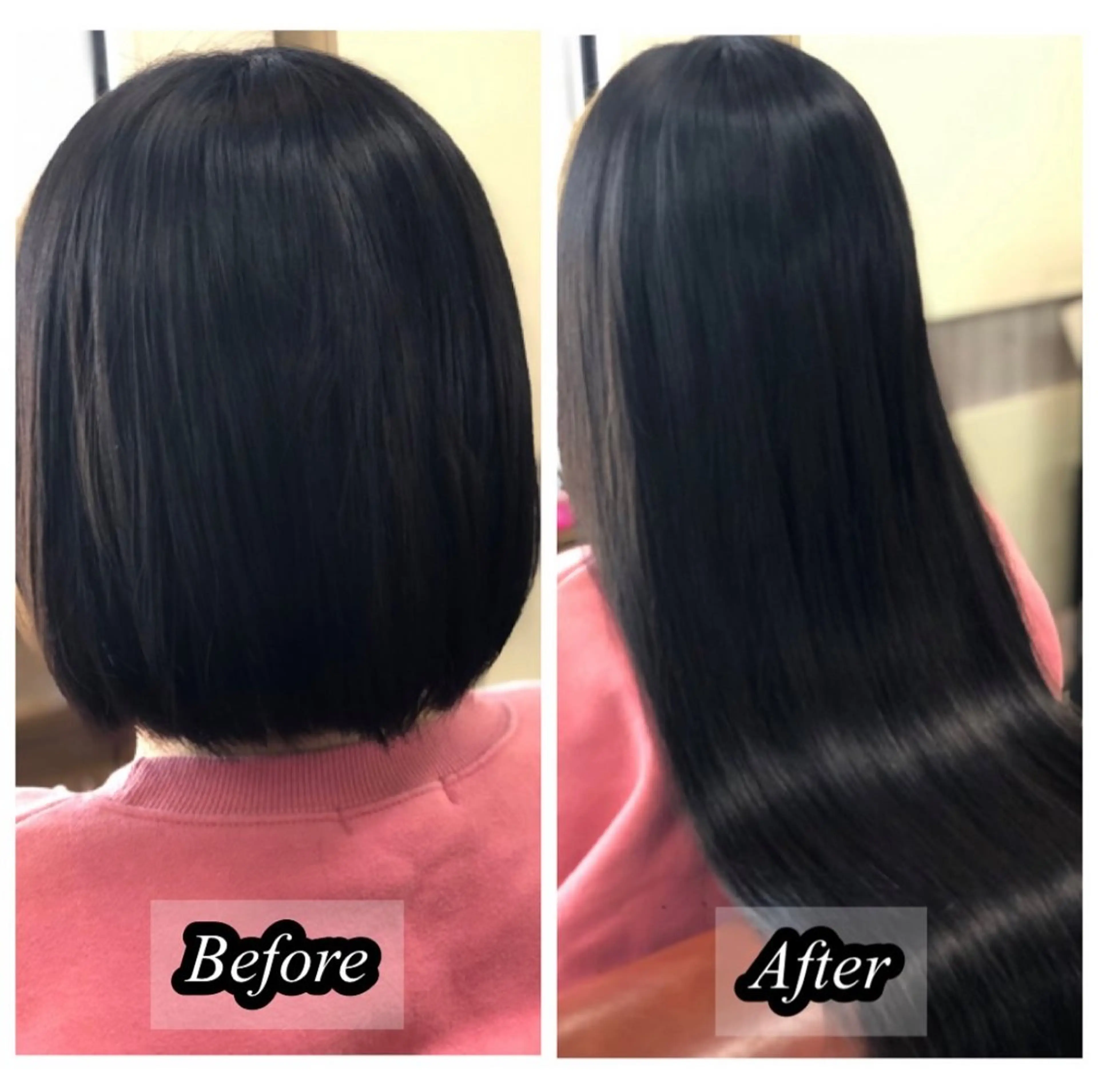 ロング シールエクステ エクステ ハイライト 韓国風ヘア レイヤーカット エクステ ✂︎CHII/ 白髪ぼかしのヘアスタイル