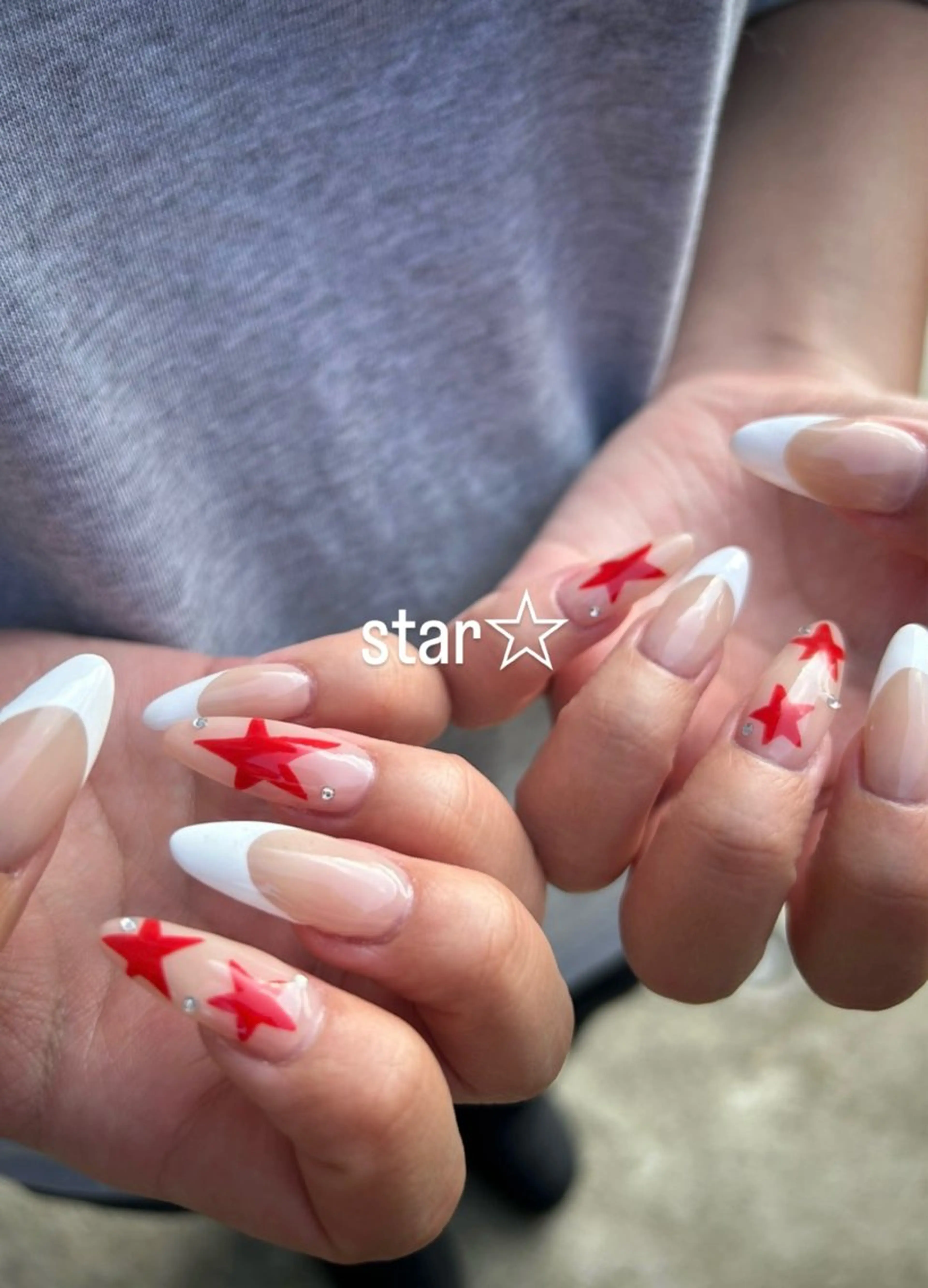 ネイル アートネイル ストーンネイル en.nail⭐︎ 丹波橋のネイルデザイン