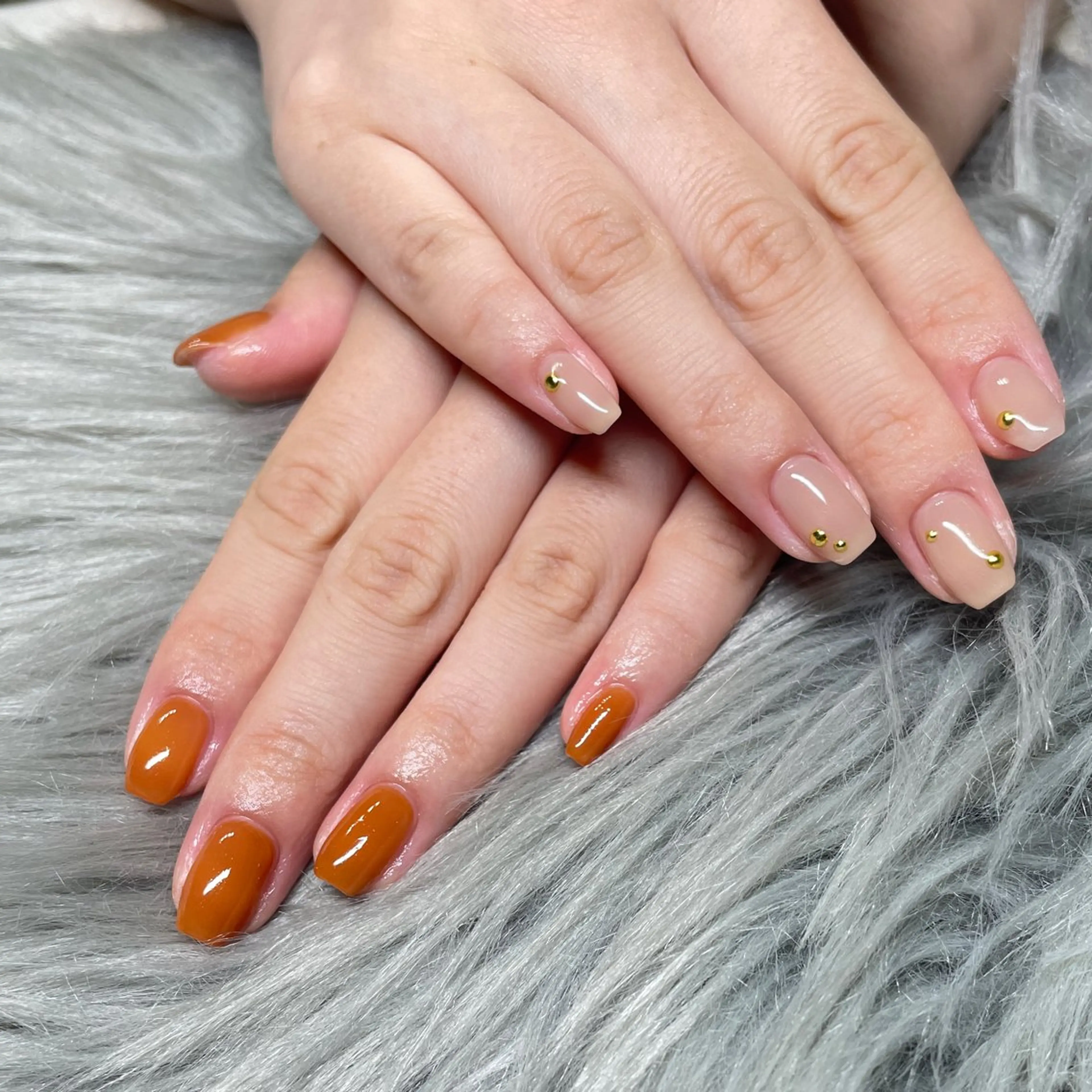 ネイル オレンジ IROHA NAIL所属・IROHA NAIL nanaのネイルデザイン