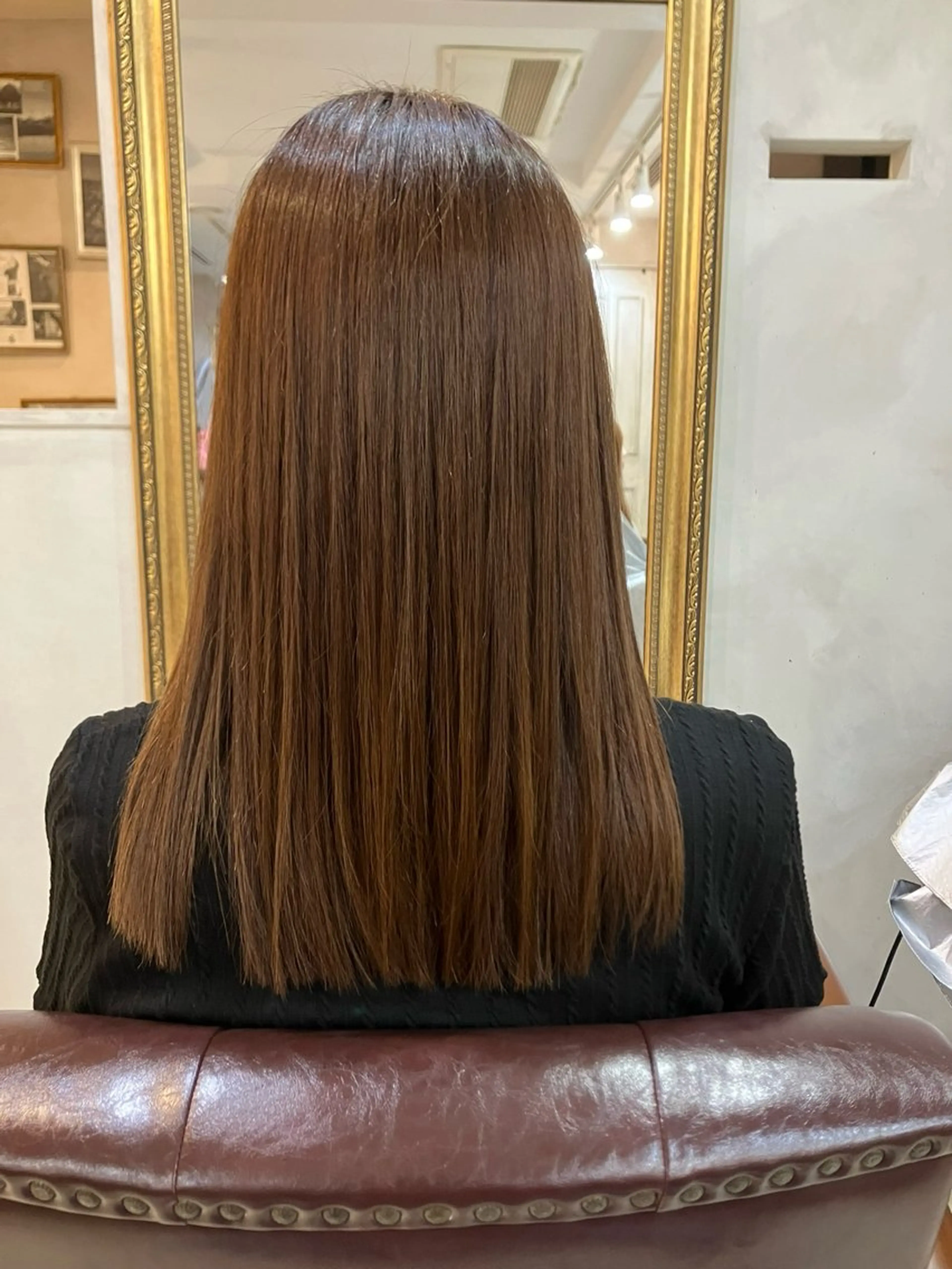 セミロング 酸性ストレート 荒木 健のヘアスタイル