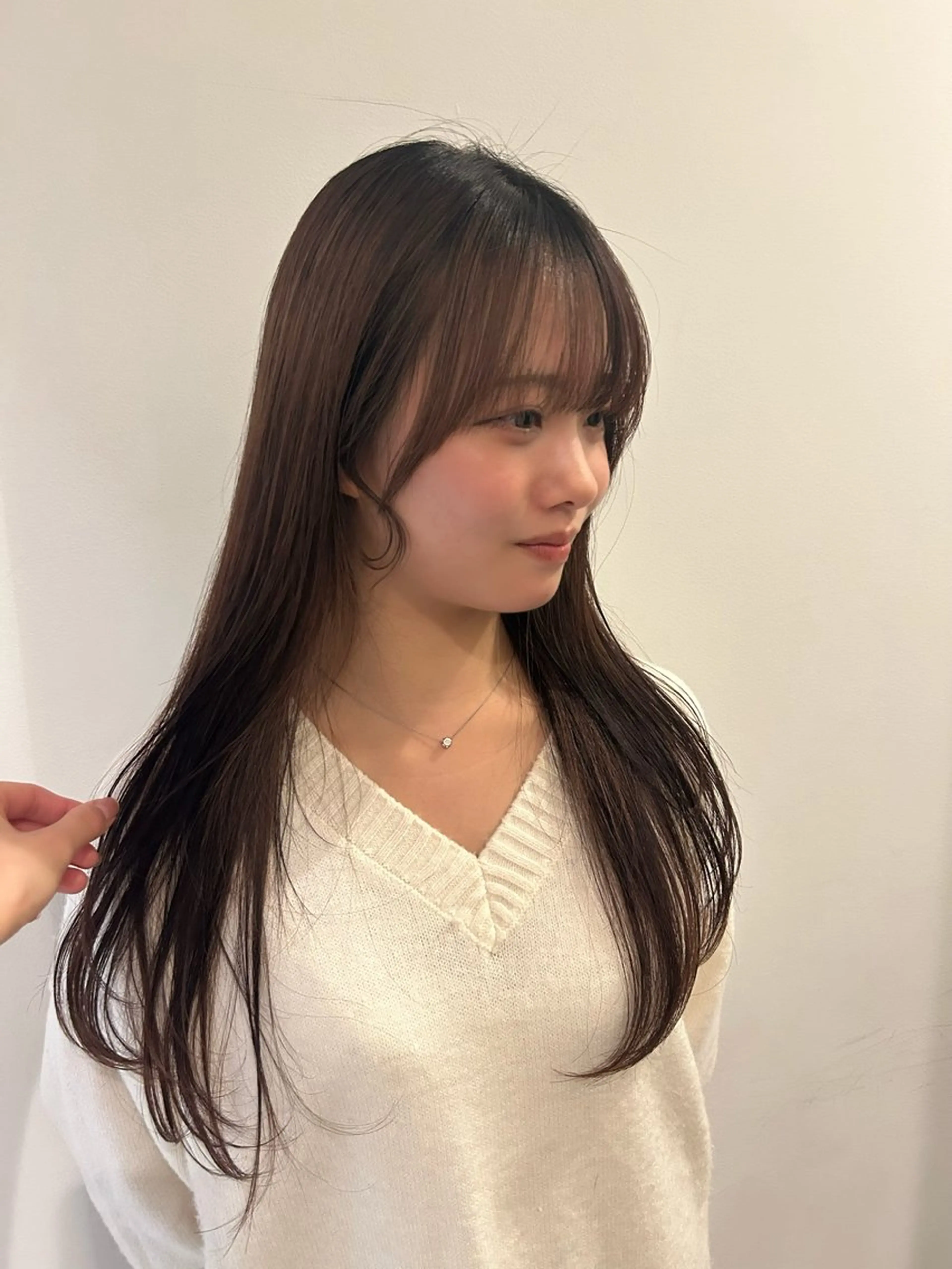 ロング 顔周りカット Riko/ カットモデル募集中のヘアスタイル