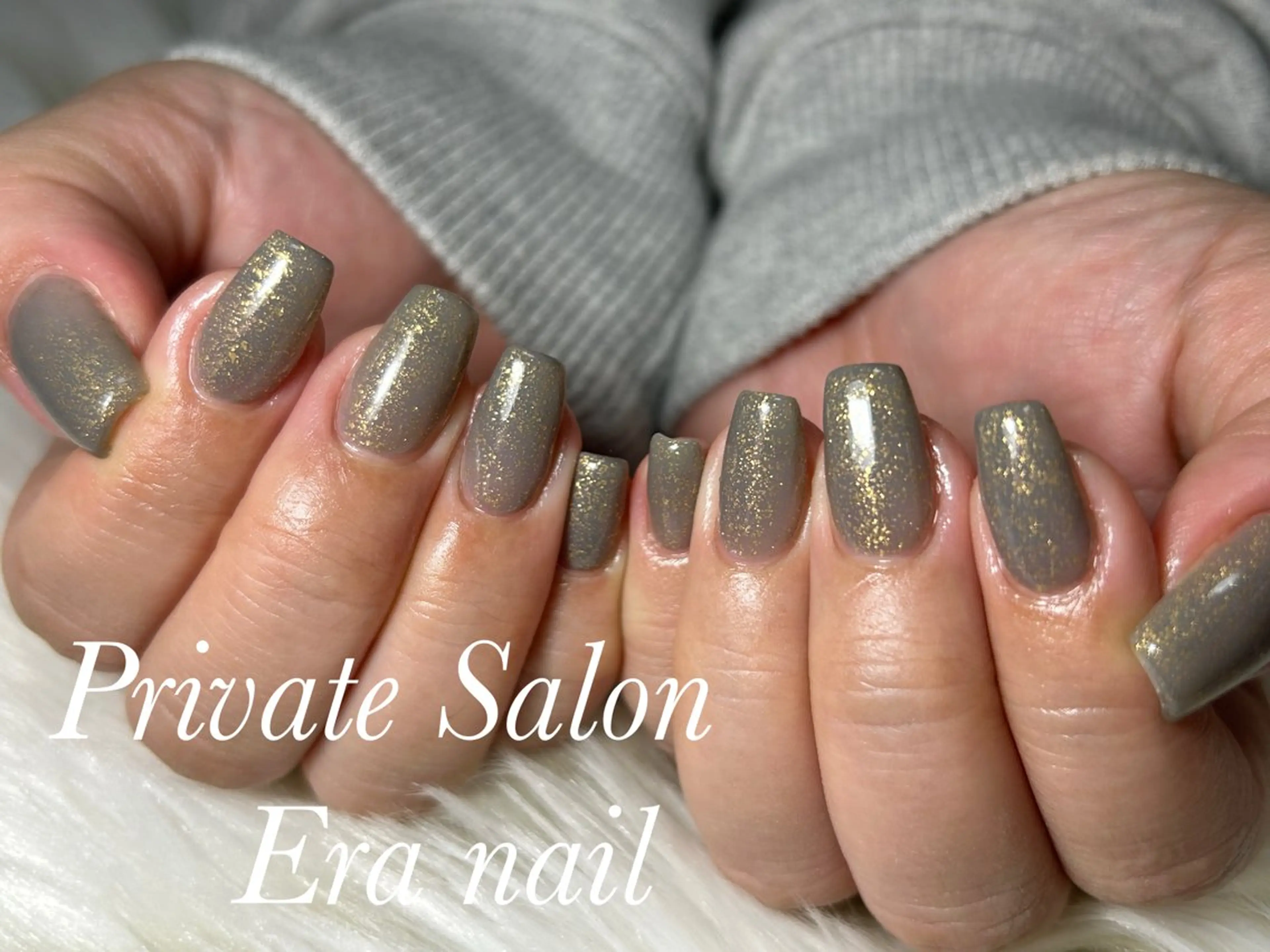 ネイル ラメ(グリッター) ワンカラーネイル ハンドネイル Era nailのネイルデザイン