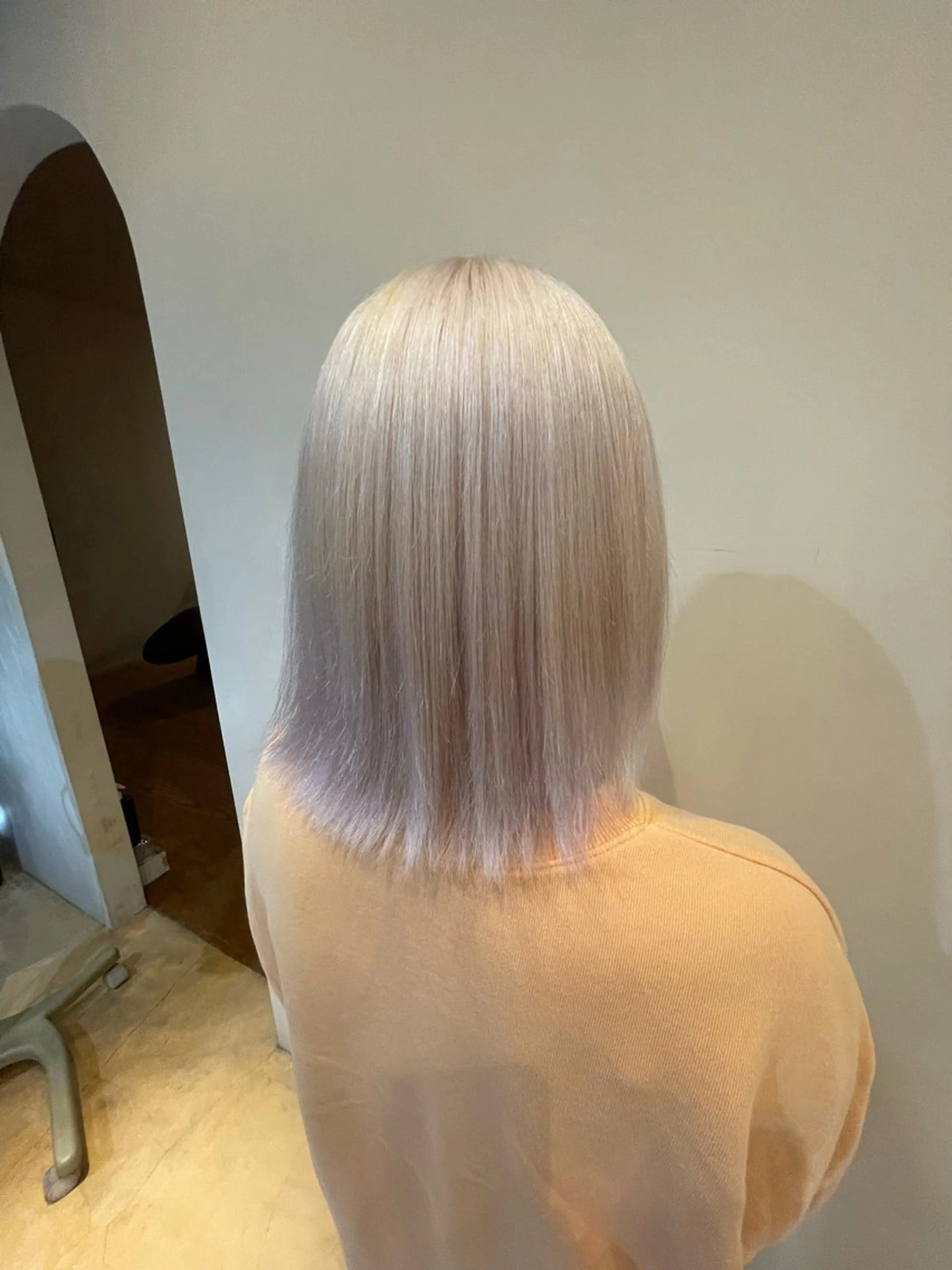 ミディアム カラー ヘアカラー 艶髪ハイトーン 💎yuuki💎のヘアスタイル