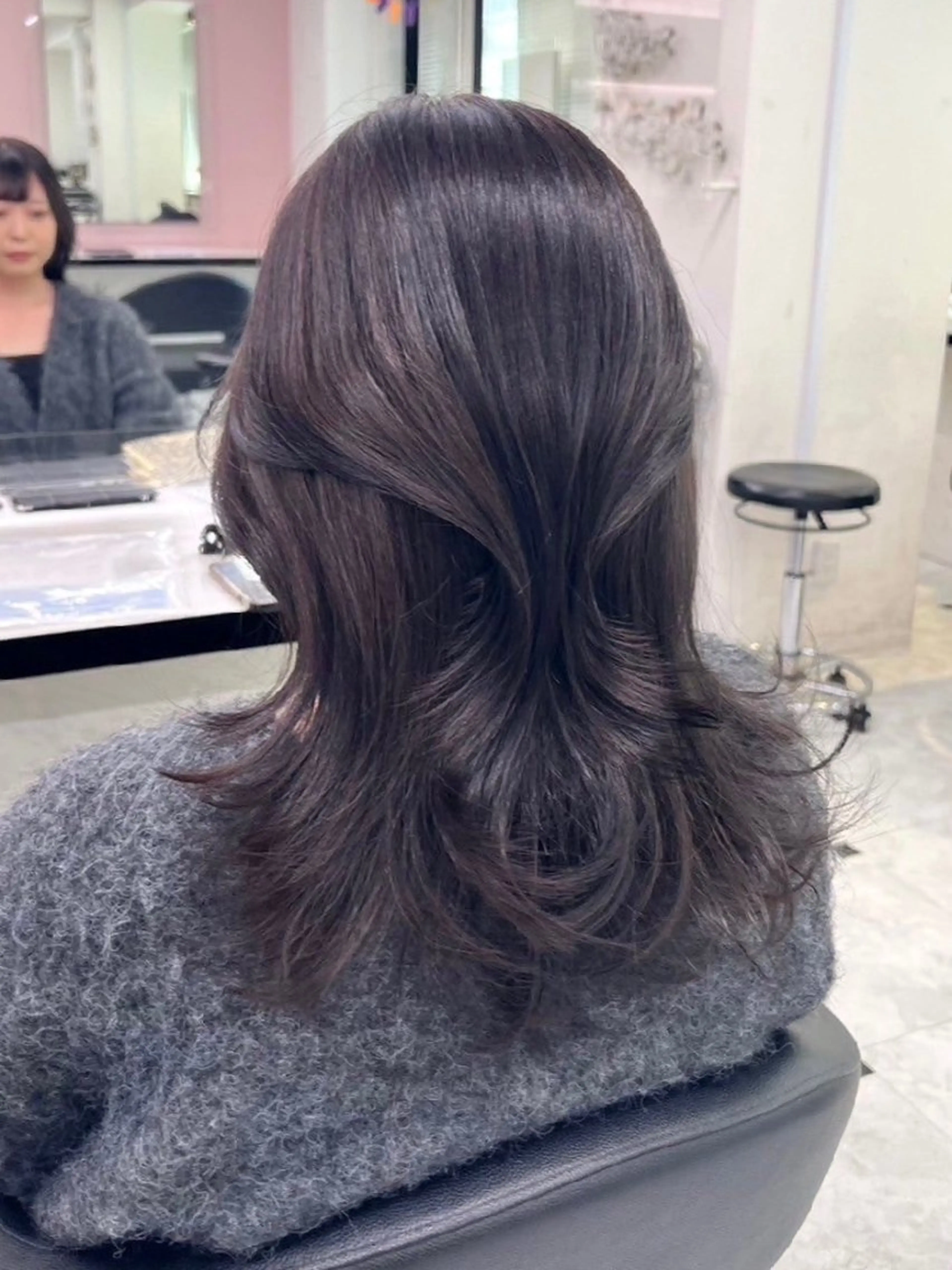 セミロング カラー ヘアアレンジ ブラウンカラー 透明感カラー オレンジ ピンクカラー トリートメント 銀座/ショート/ メンズ/HINOKIのヘアスタイル