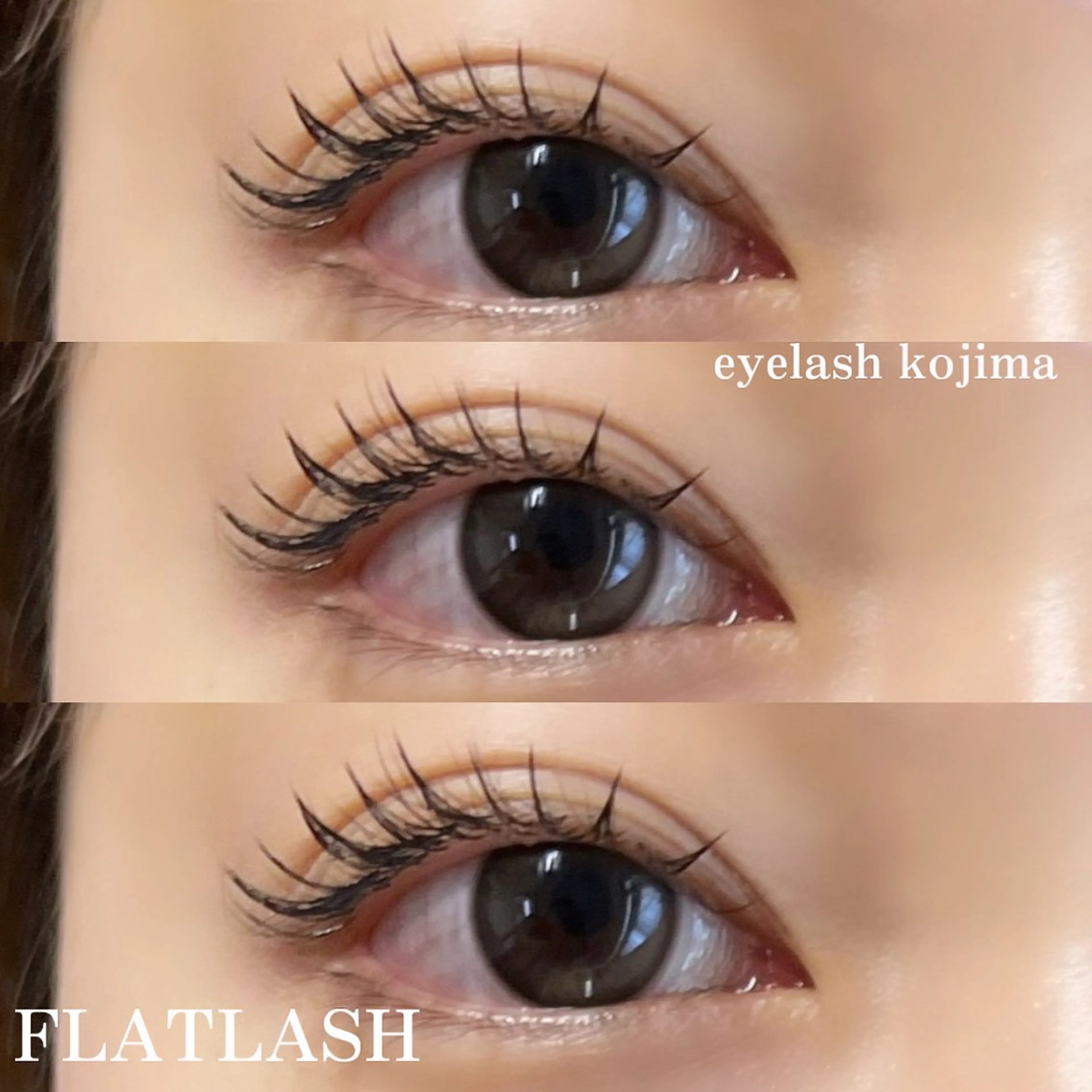 マツエク・マツパ フラットラッシュ Trinity eyelashのマツエク・マツパデザイン