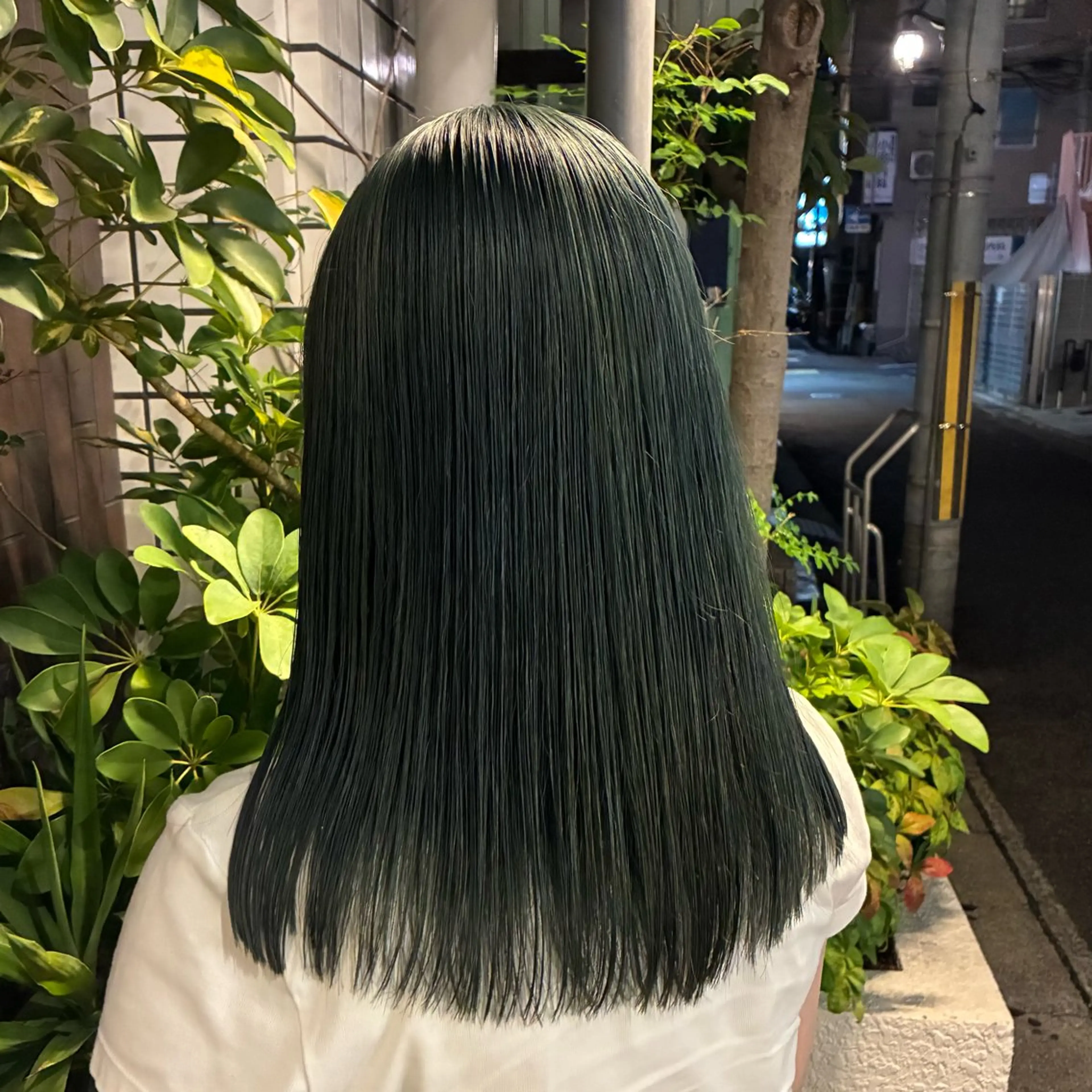 セミロング カット ヘアカラー トリートメント ハイトーン/レイヤー カット/TAKEのヘアスタイル