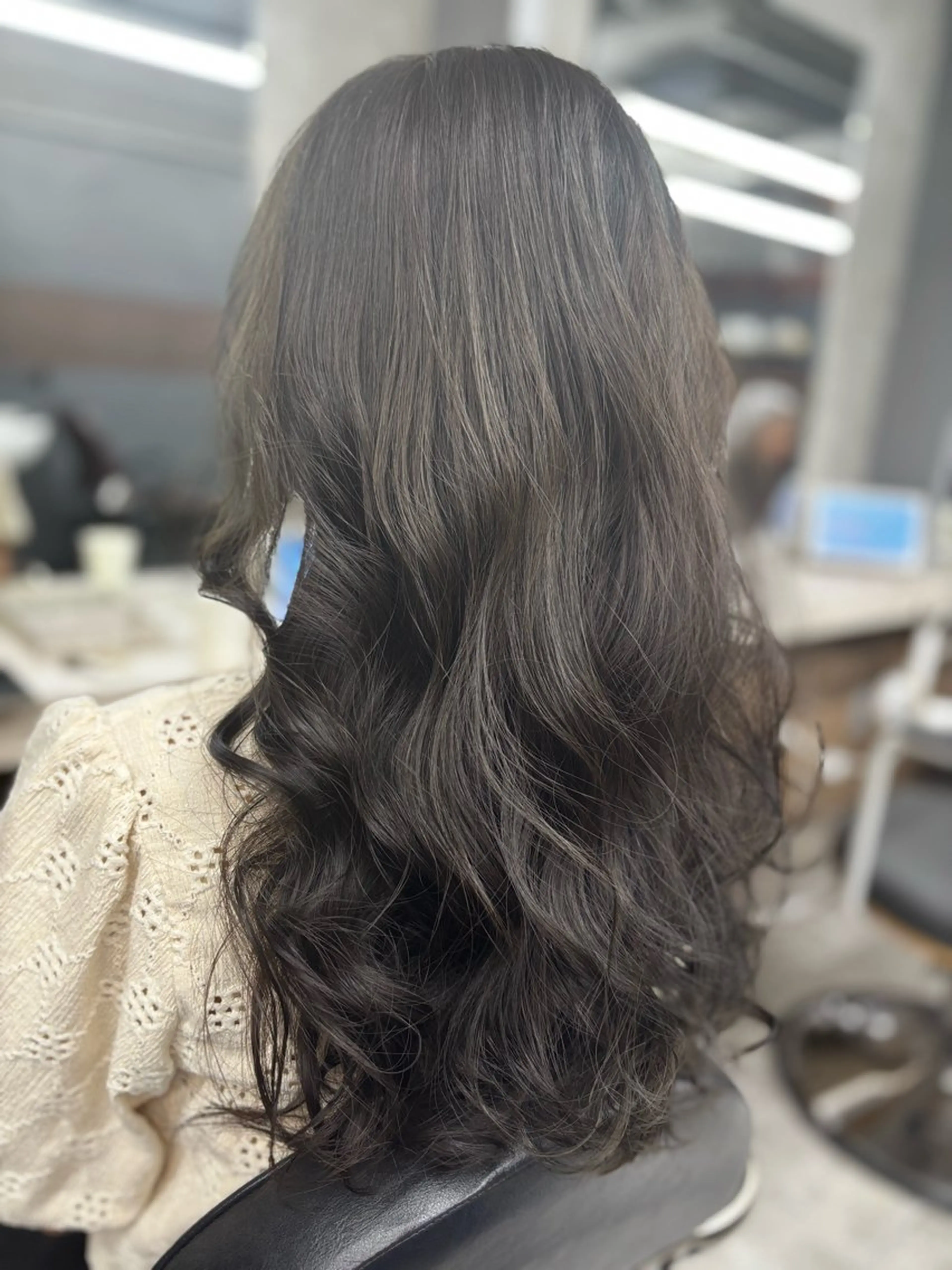 ロング ヘアカラー トリートメント 🌟髪質改善ケアカラ ー美髪縮毛矯正y🌟のヘアスタイル