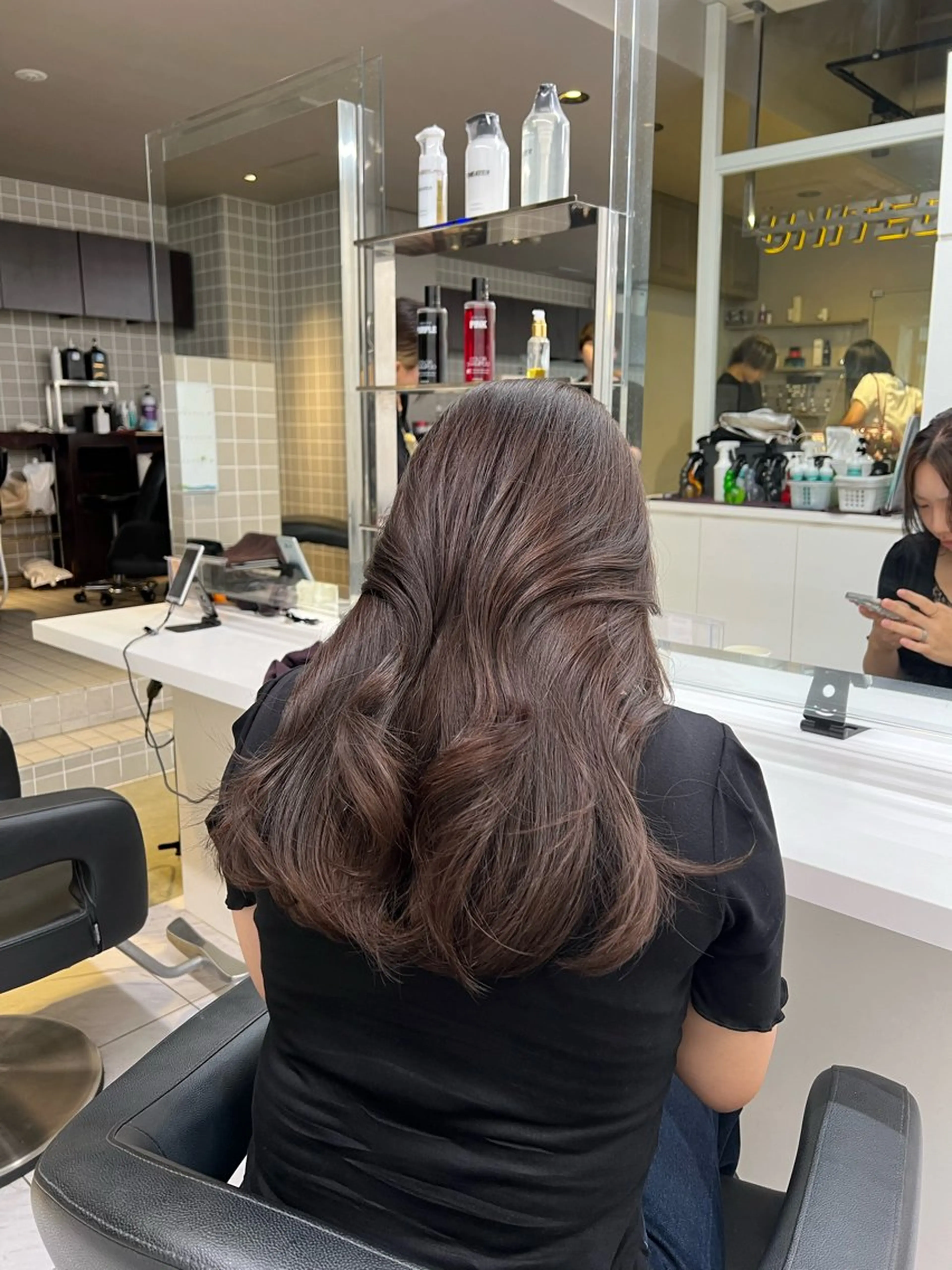 セミロング カラー カット ヘアカラー 韓国レイヤーカット /REIのヘアスタイル