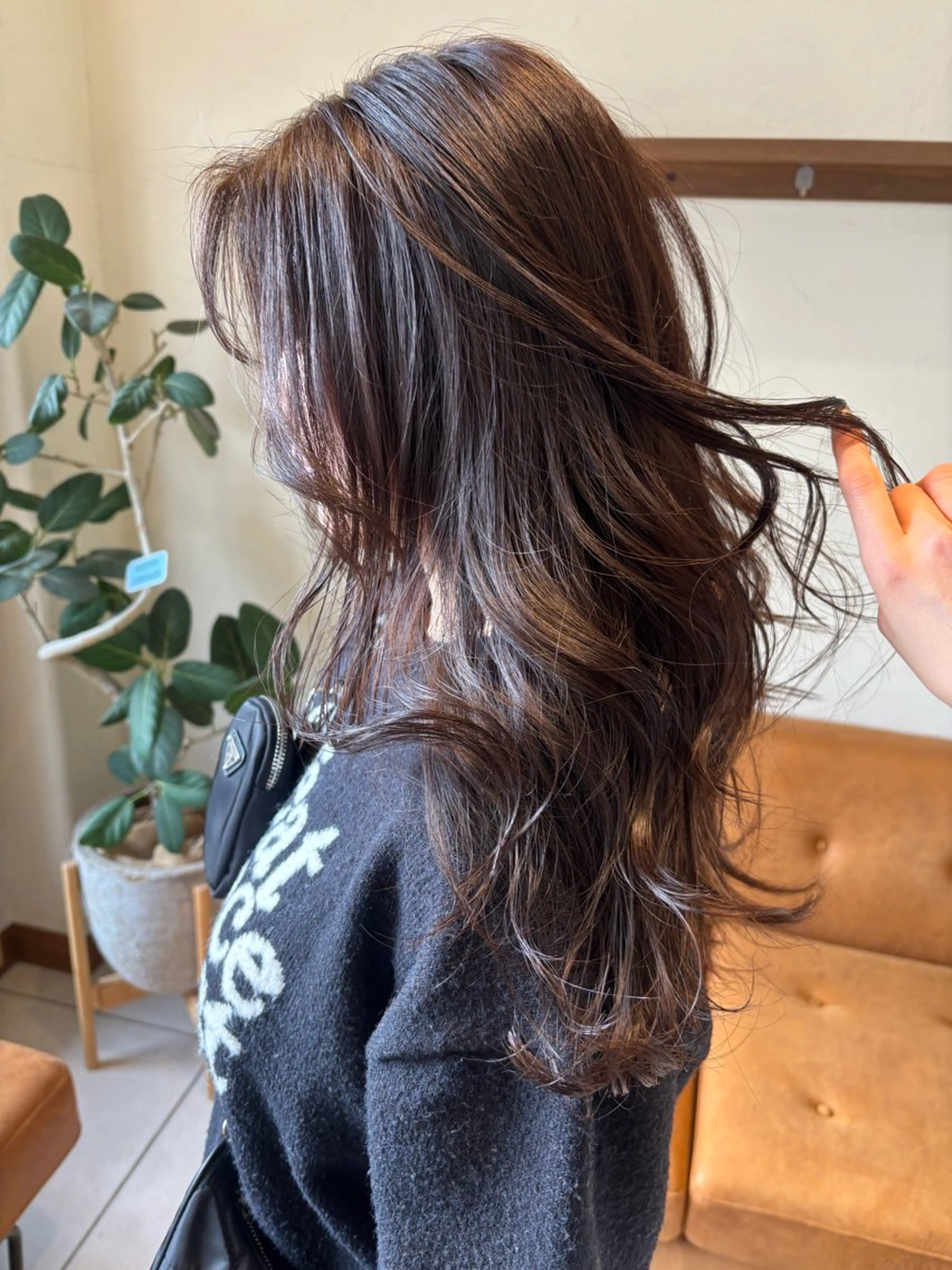 ロング 💞暖色艶カラー/ ホウツキカナ🍒のヘアスタイル