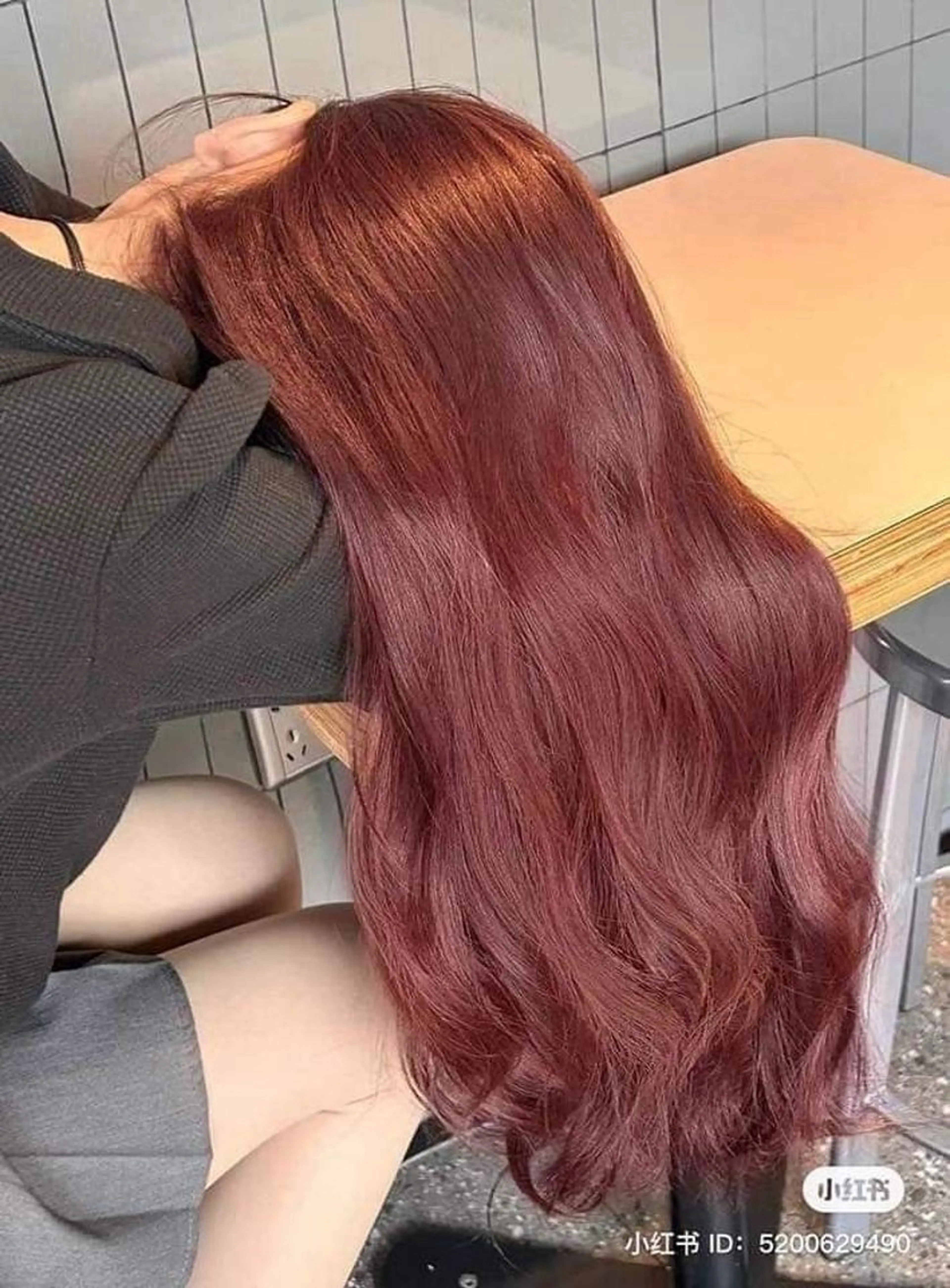 ロング カラー カット ヘアカラー トリートメント ヘッドスパ 艶モテ韓流ヘア 🤍りんのヘアスタイル