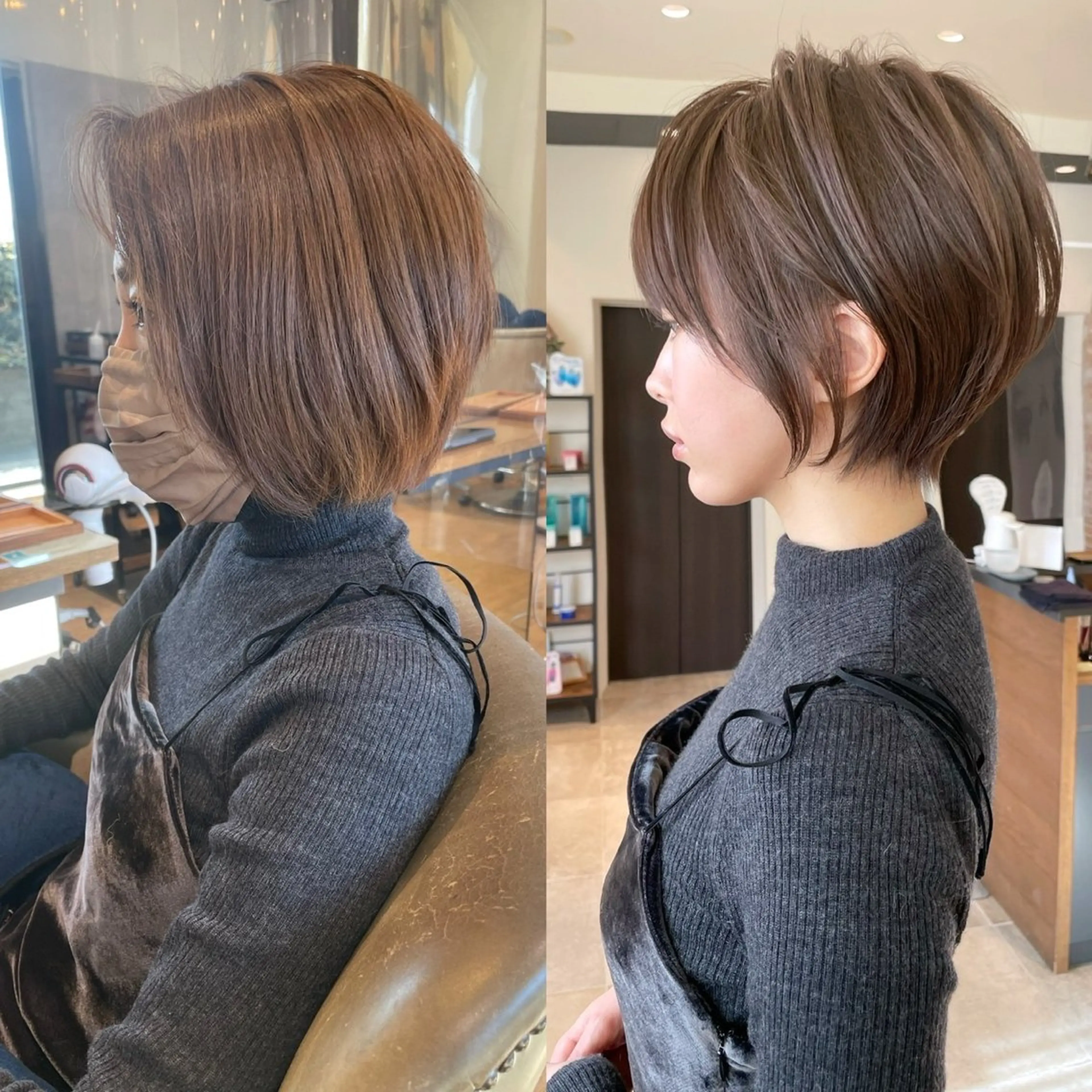 ショート 無料カットモデル /小顔ショート/荒砂のヘアスタイル