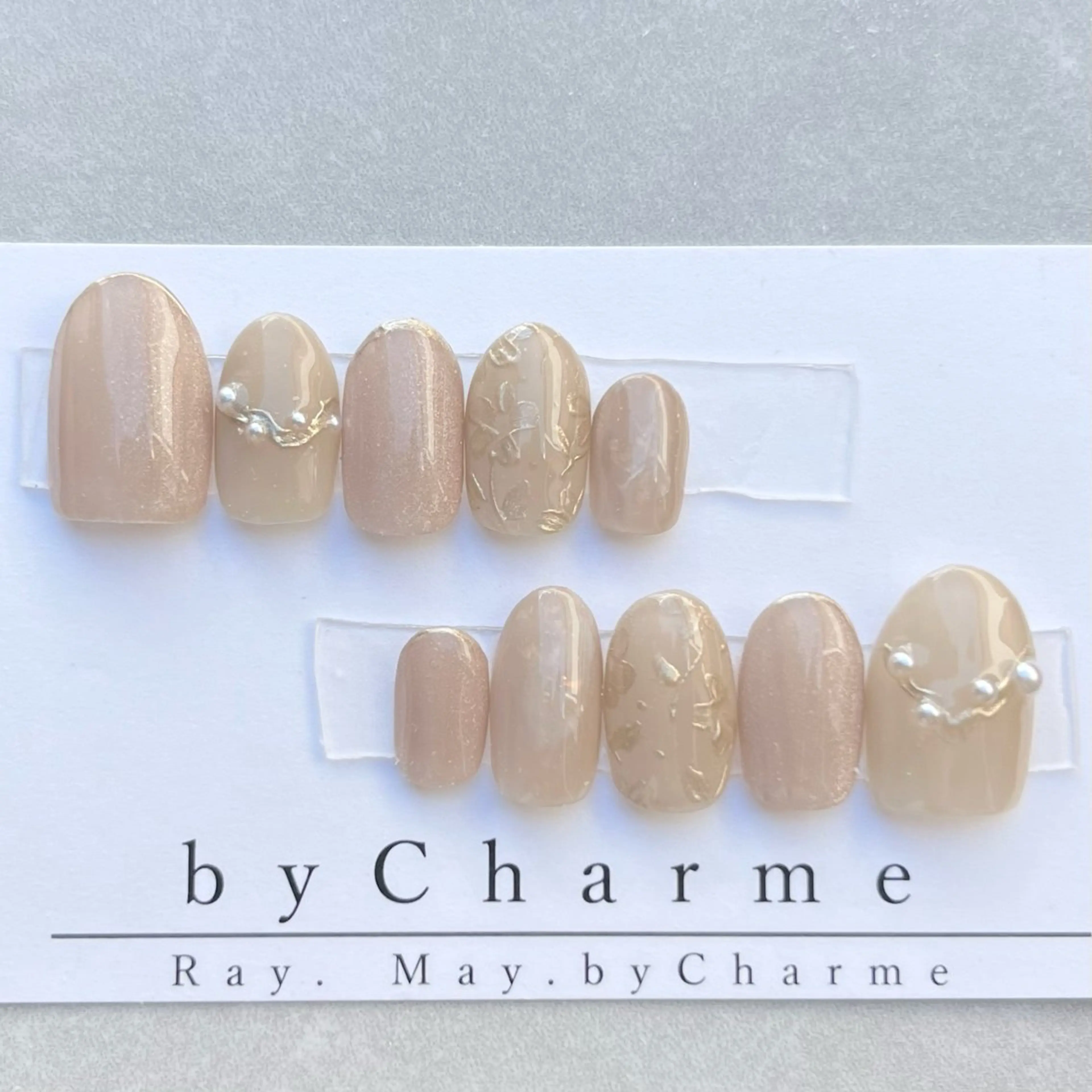 ネイル ネイルチップ Ray. ちゅるん系ニュアンスのネイルデザイン