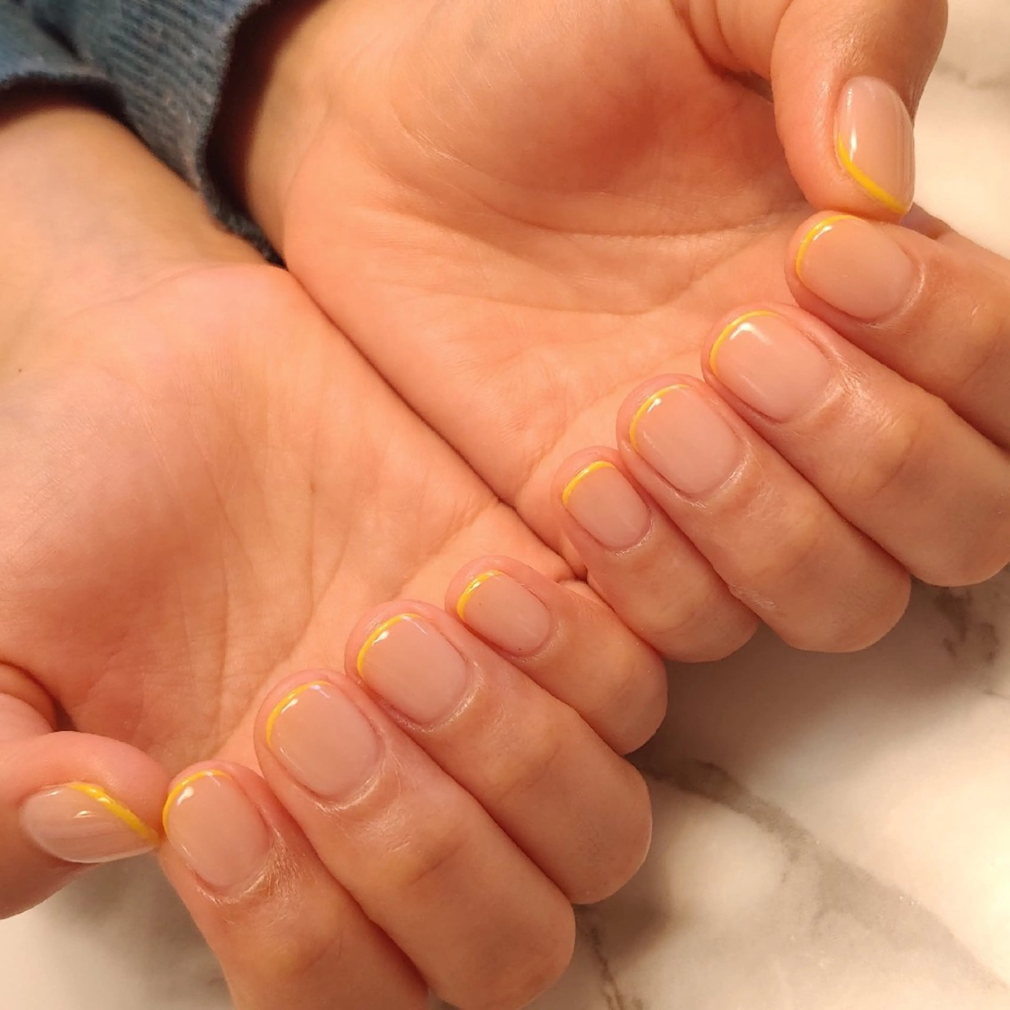 ネイル フレンチネイル ジェヌインネイル 河内のネイルデザイン