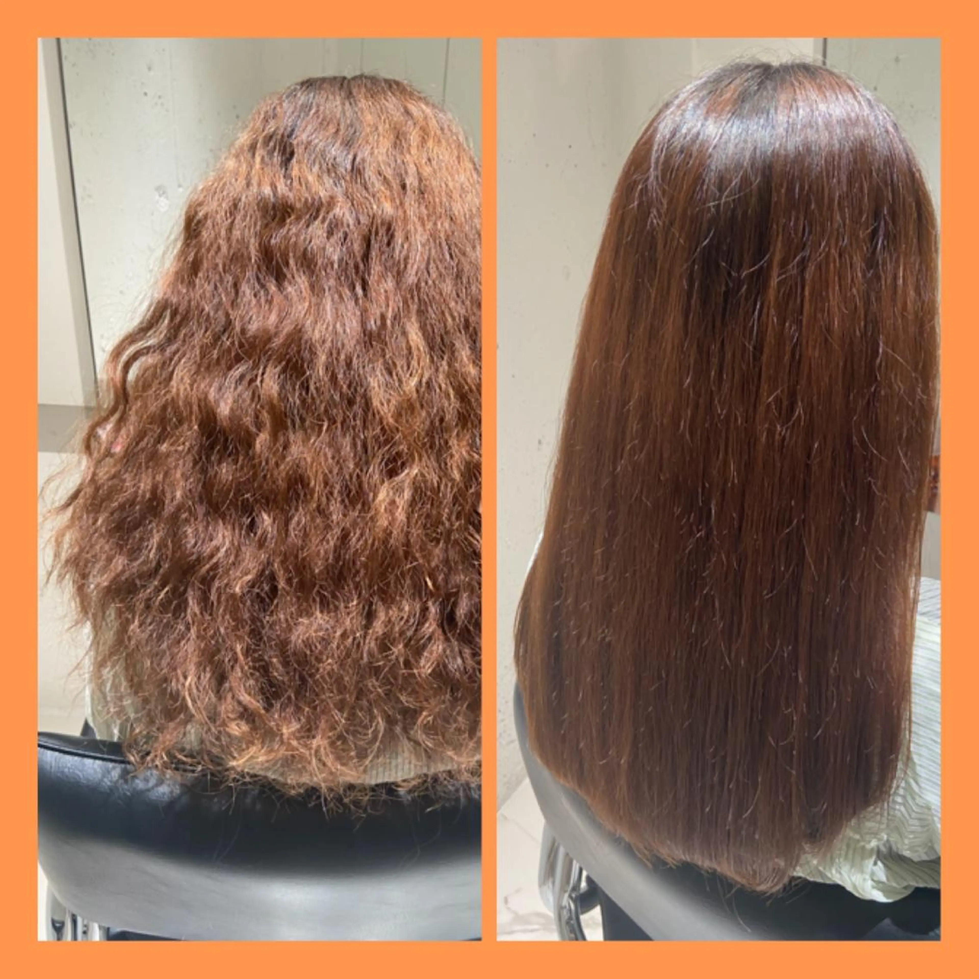 ロング パーマ 縮毛矯正 ストレートパーマ 縮毛矯正 トリートメント ヘッドスパ カジュアルを女っぽく 𝗮𝘆𝗮𝗰𝗼のヘアスタイル