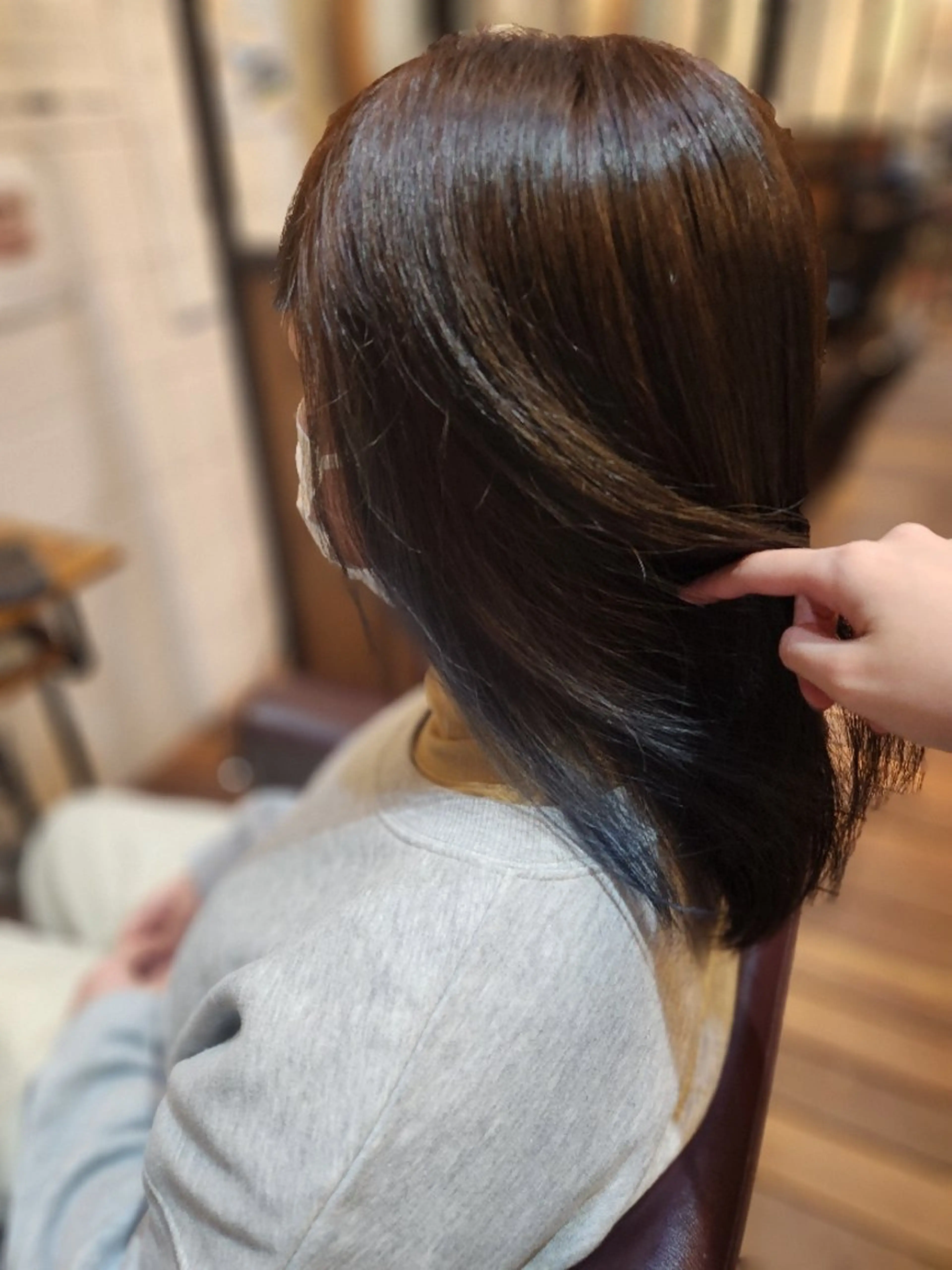 ミディアム ユウナ/眉ワックス /メンズカットモデルのヘアスタイル