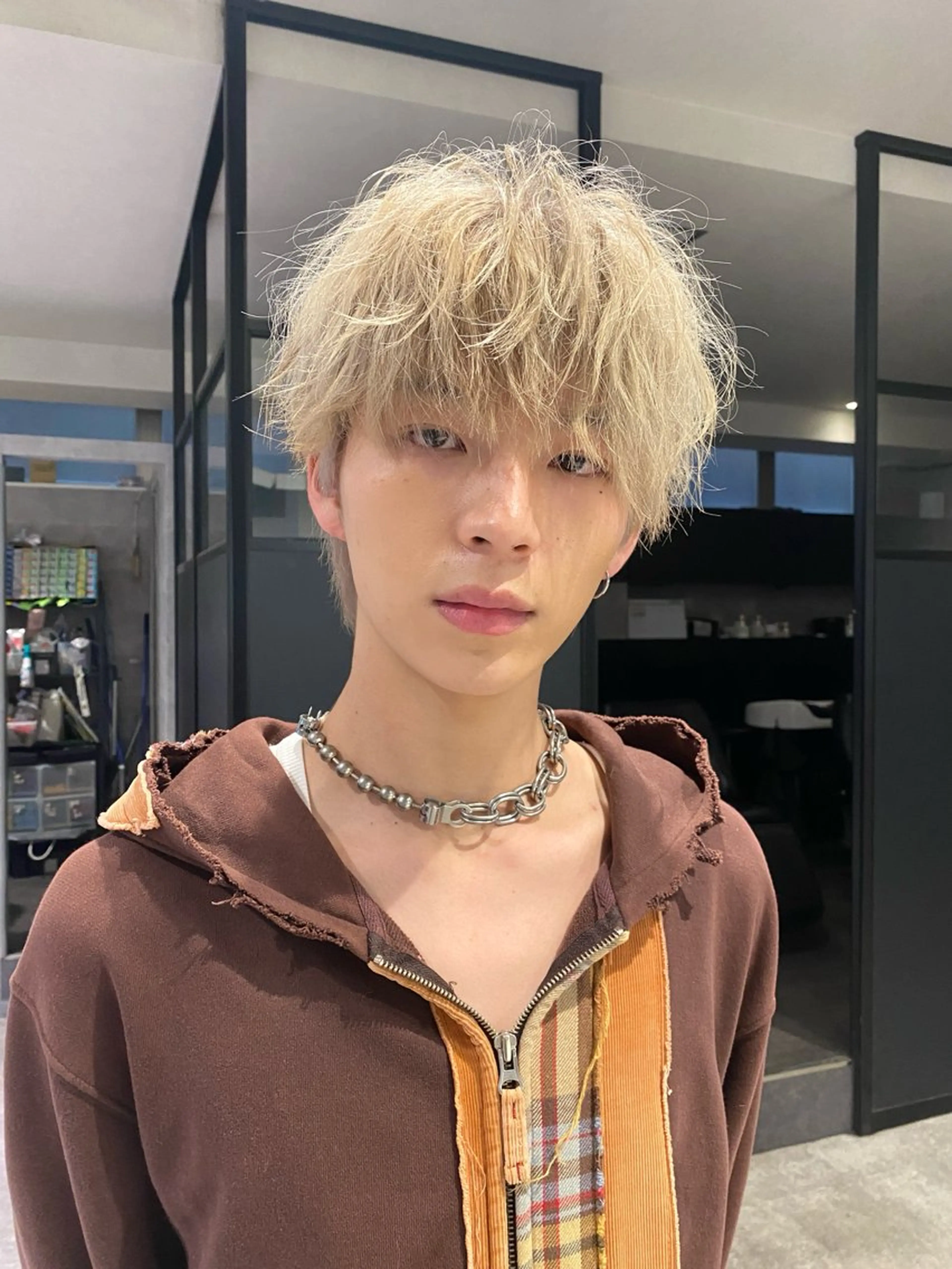 メンズ メンズハイトーン _WHITE難波店[アンダーバーホワイト]所属・艶カラー/髪質改善 /韓国風/中村嘉秀のヘアスタイル