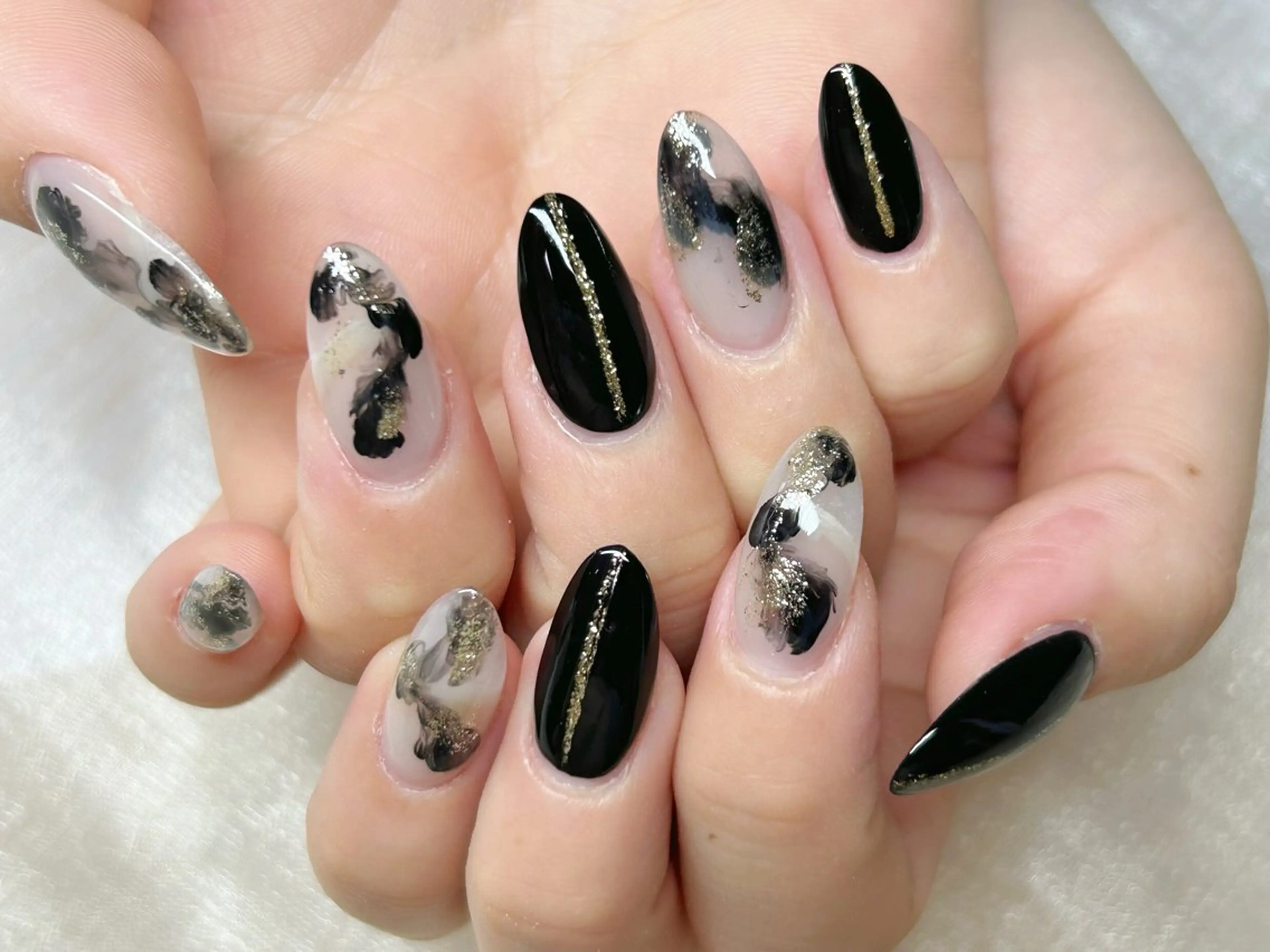 ネイル アートネイル 成人式 長さ出し フットネイル マグネットネイル ハンドネイル Lino Nailのネイルデザイン