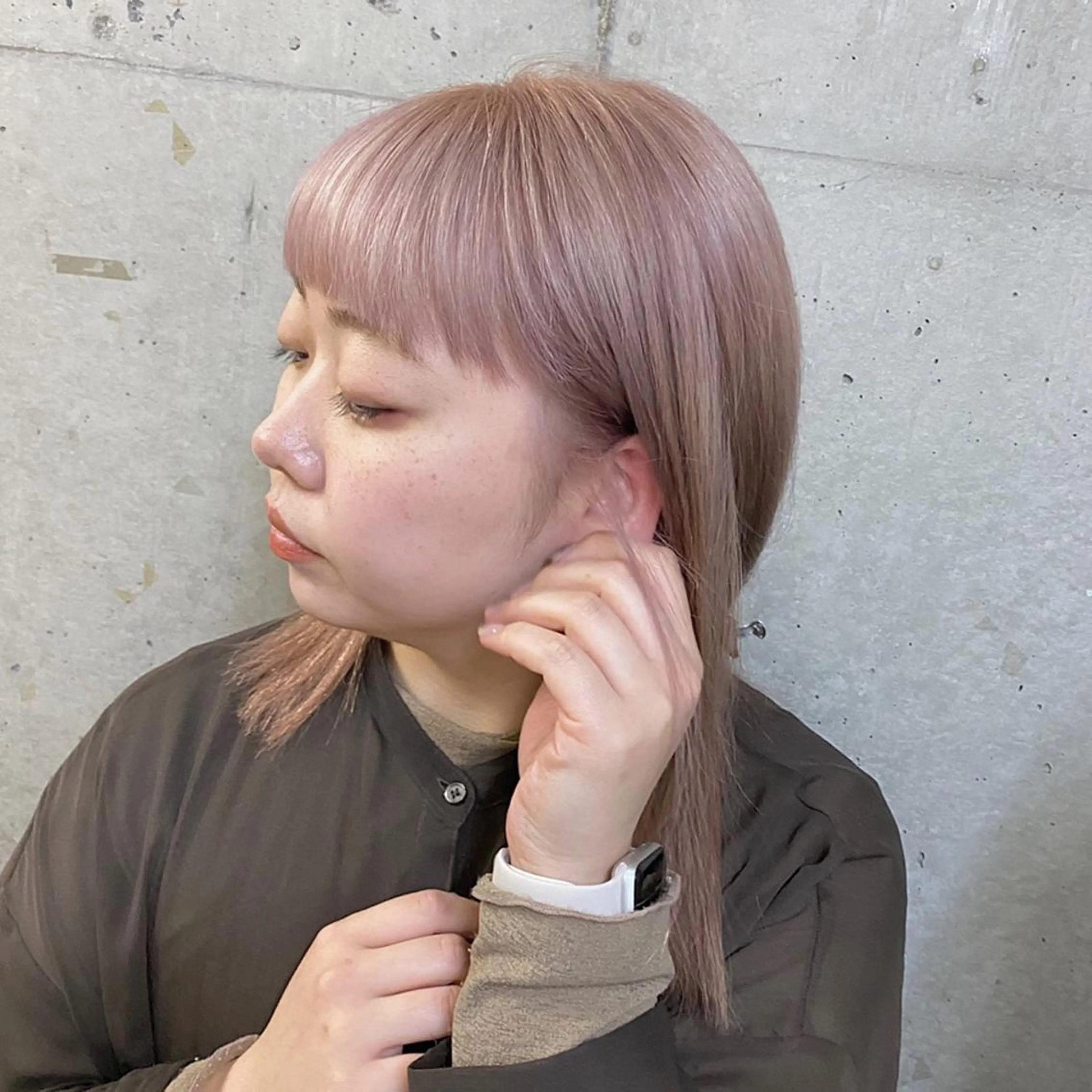 ミディアム ショートヘアとカラー の専門家/もりしーのヘアスタイル