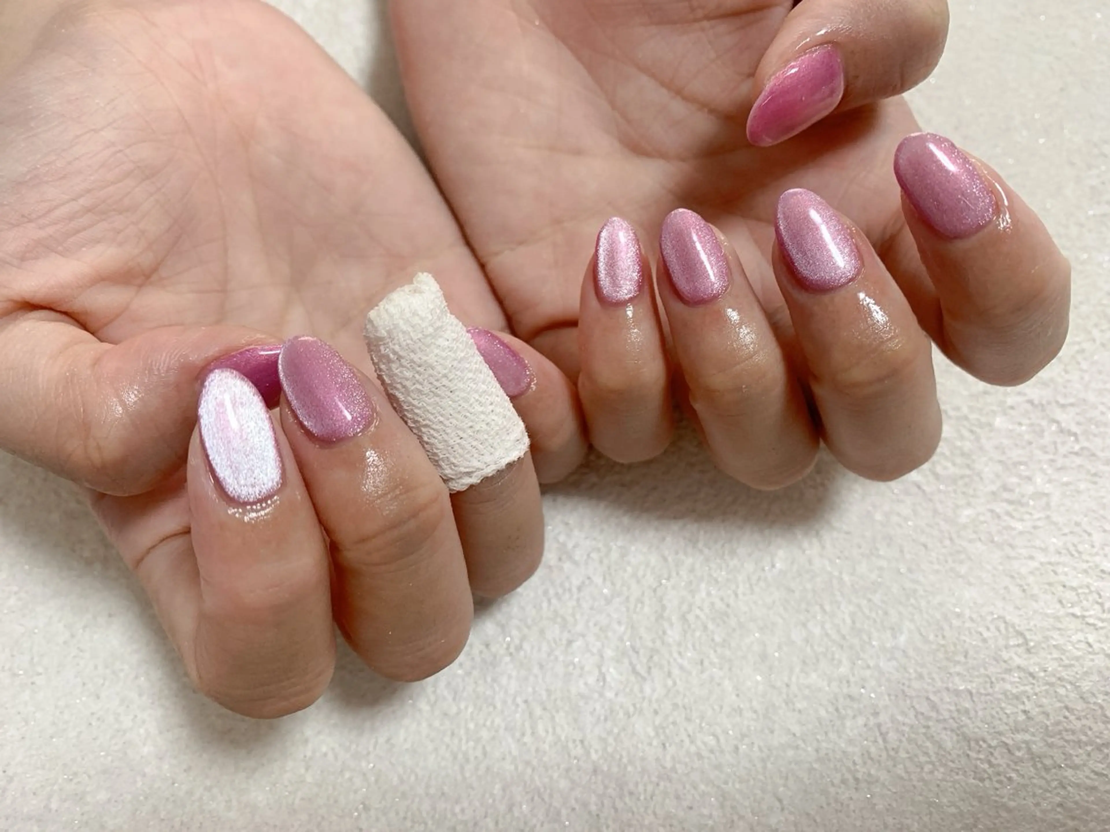 ネイル ジェルネイル キラキラネイル 韓国ネイル マグネットネイル メンズネイル kiki nail たまプラーザのネイルデザイン