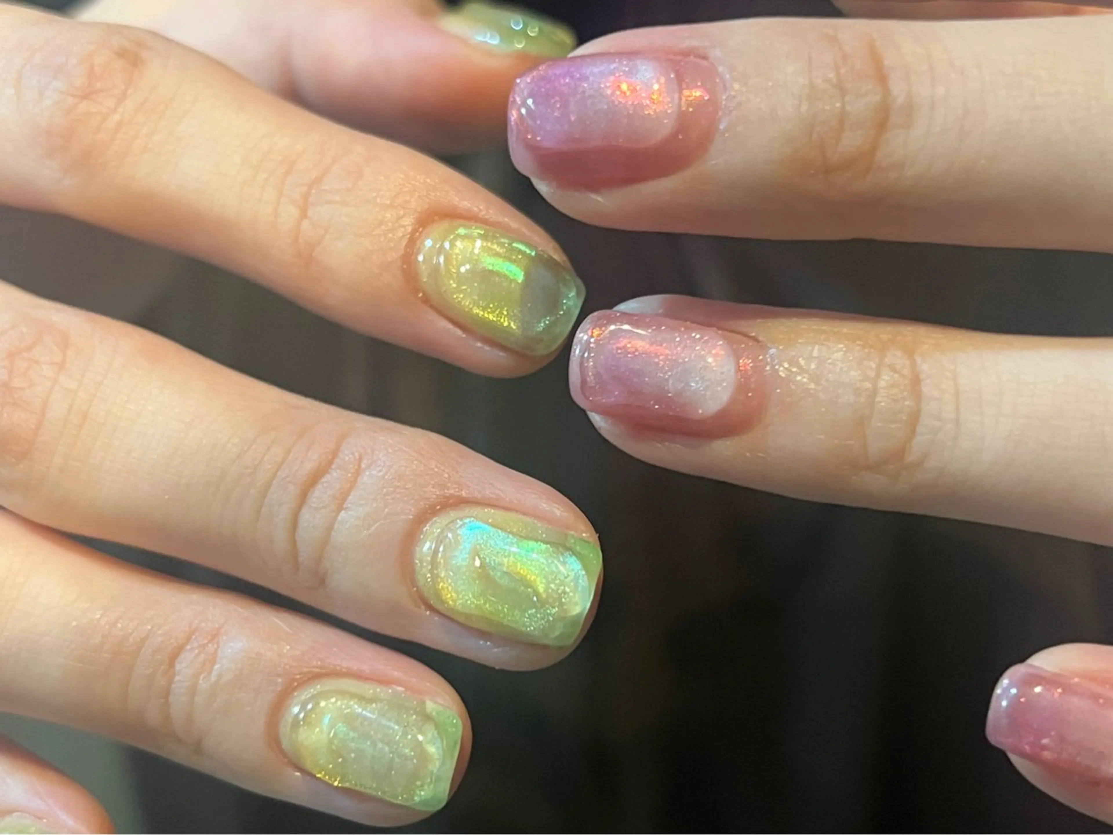 ネイル ジェルネイル ニュアンスネイル パラジェル ハンドネイル 個性派ニュアンス nuts nail所属・【池袋】nuts nail なつみのネイルデザイン