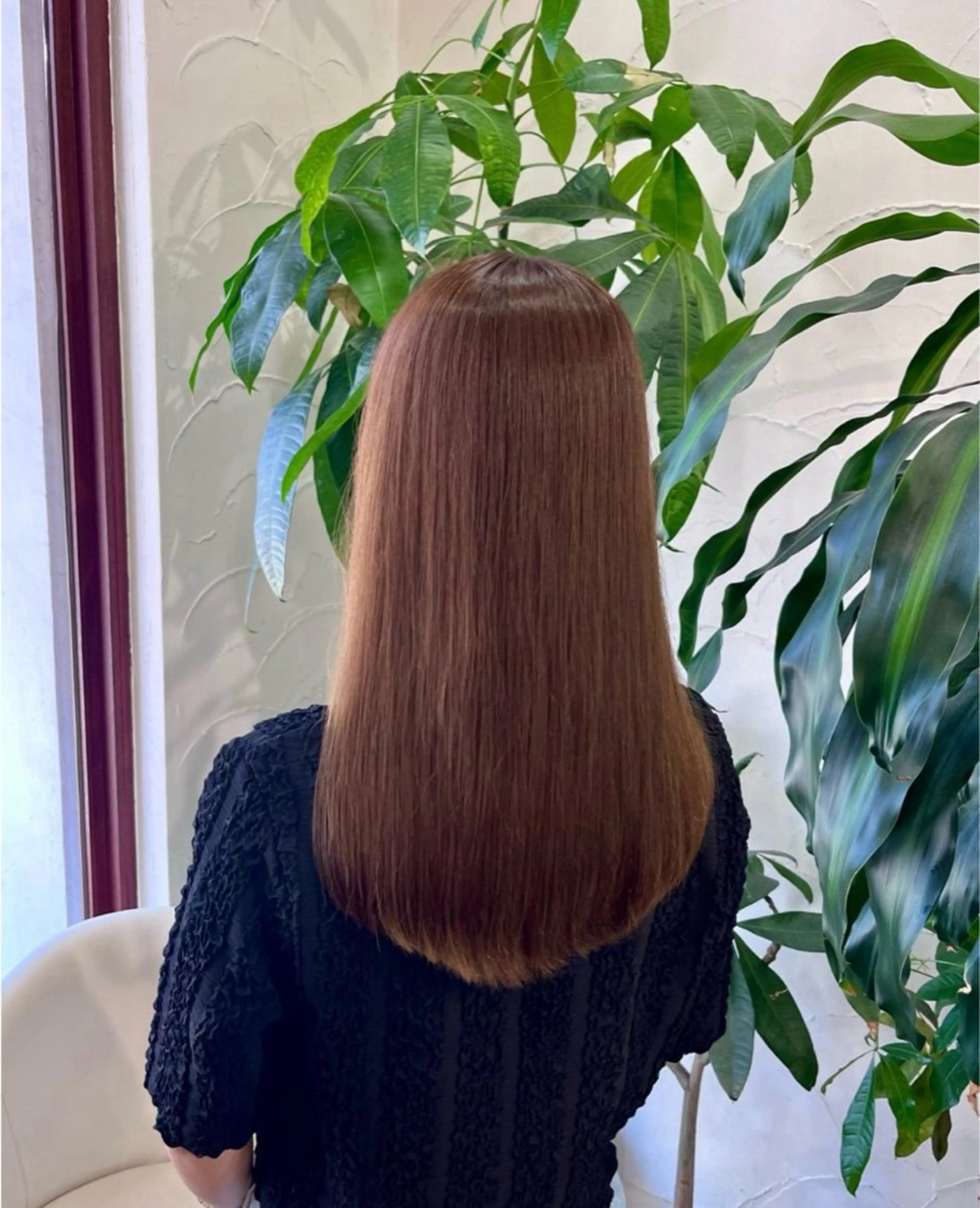 ロング ヘアカラー トリートメント ヘッドスパ 角田 満帆のヘアスタイル