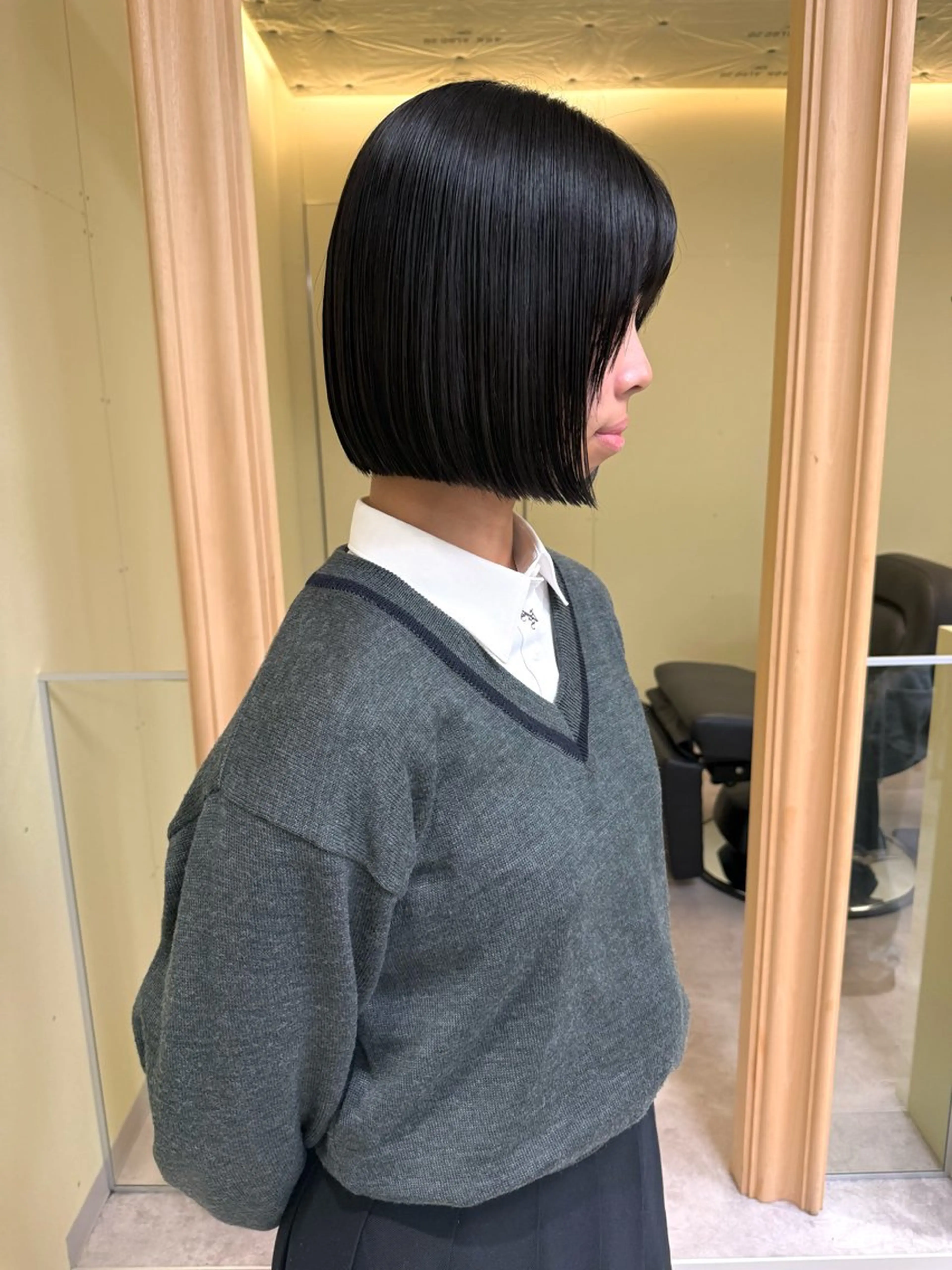 ショート カラー カット ヘアカラー 伶風/ボブ/ ヘーゼルベージュのヘアスタイル