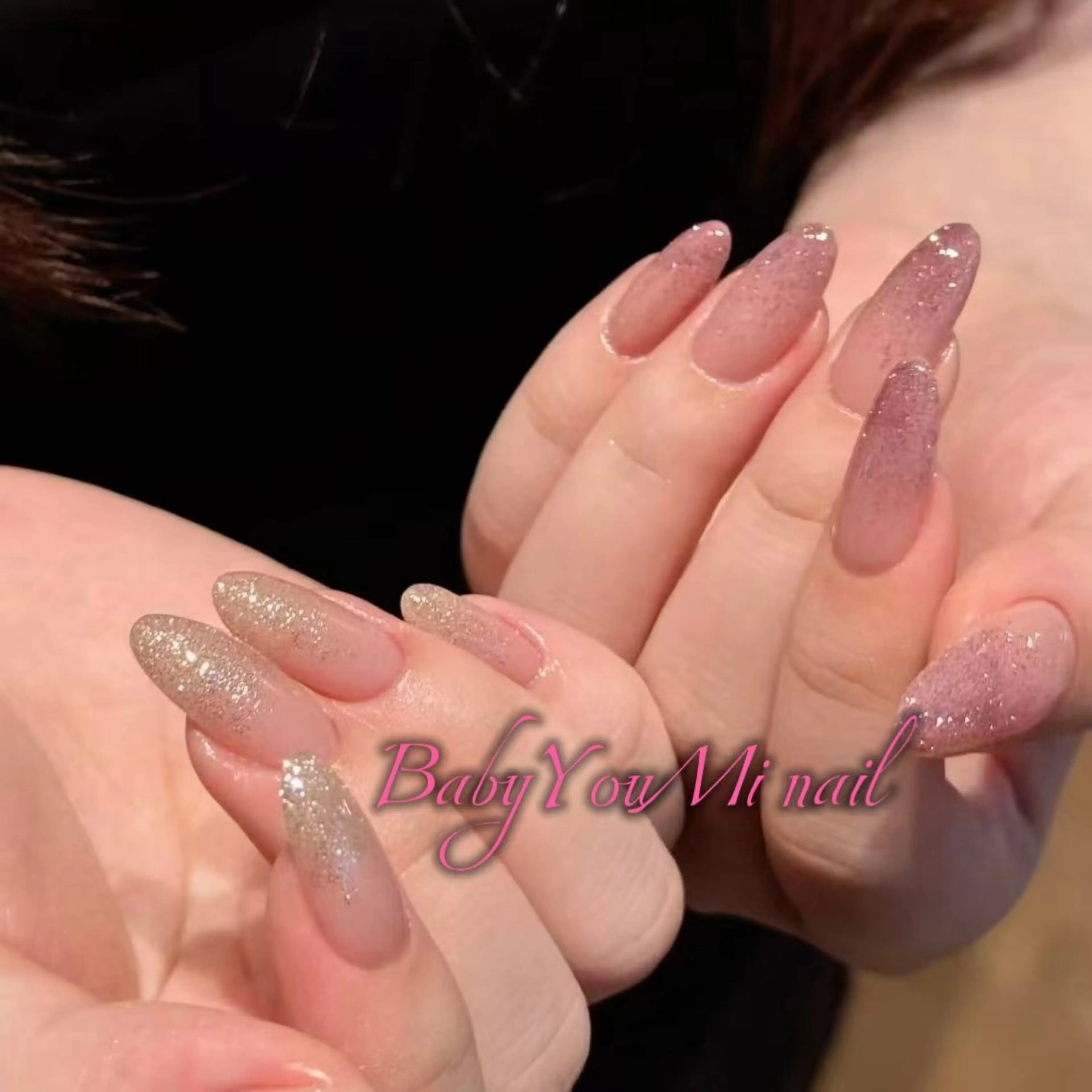 ネイル オーロラネイル 成人式 フットネイル フレンチネイル ジェルネイル ハンドネイル BabyYouMi nailのネイルデザイン