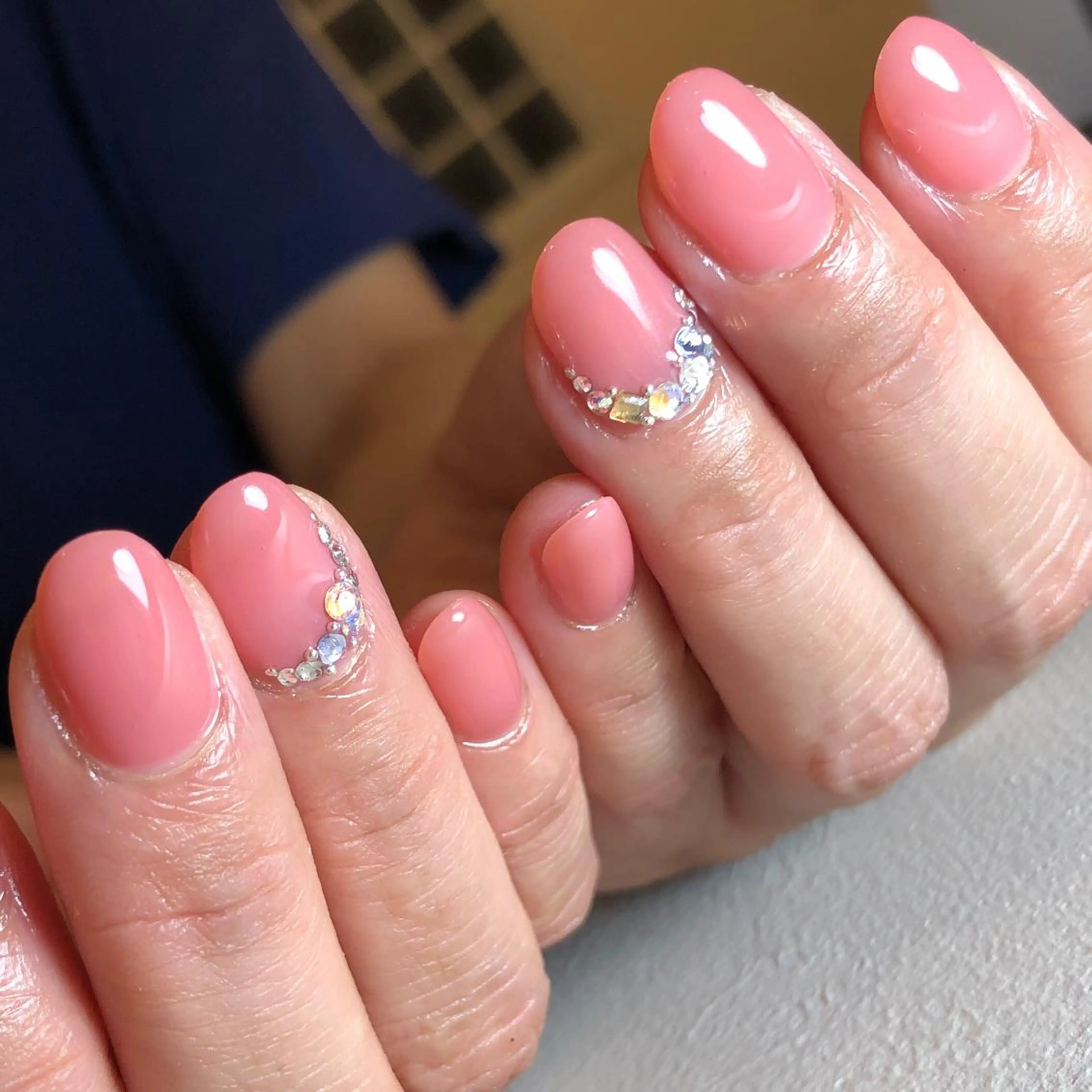 ネイル アートネイル ジェルネイル ワンカラーネイル Nail salon アトリエジョワ　金山のネイルデザイン