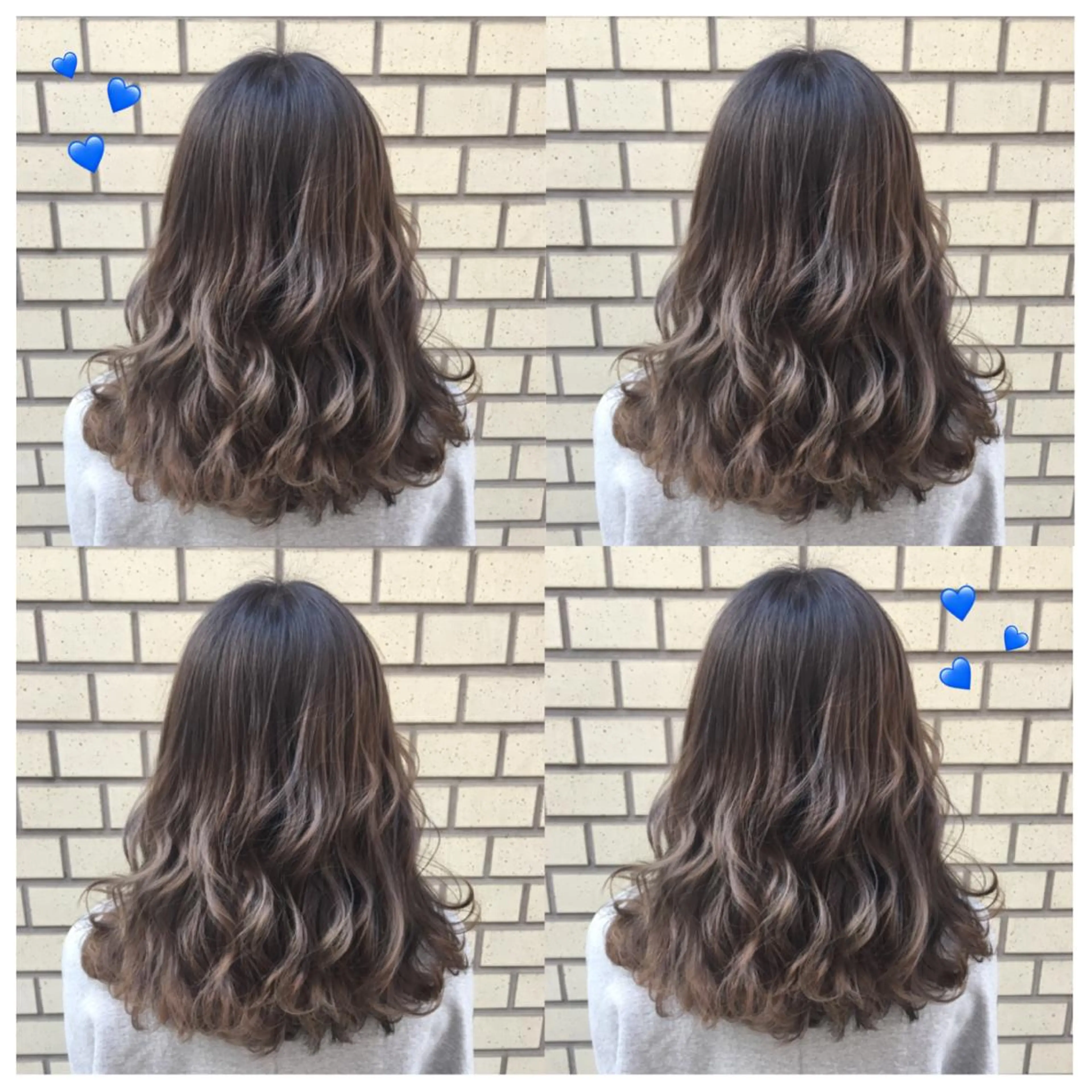 ミディアム カラー ブリーチ グレージュ イルミナカラー 韓国ヘア得意❤︎森澤 悠佳のヘアスタイル