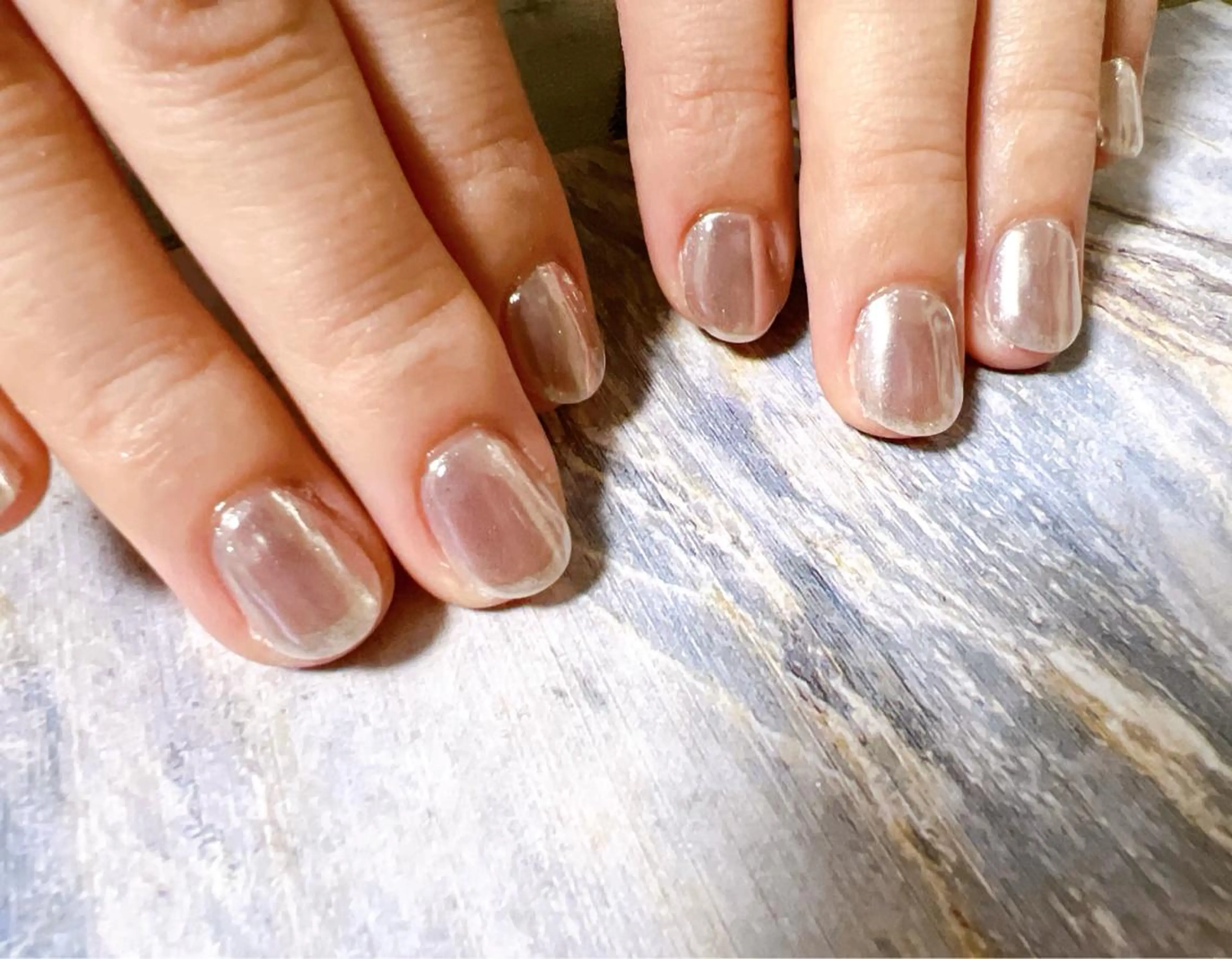 ネイル ミラーネイル シルバー kikinail 溝の口のネイルデザイン