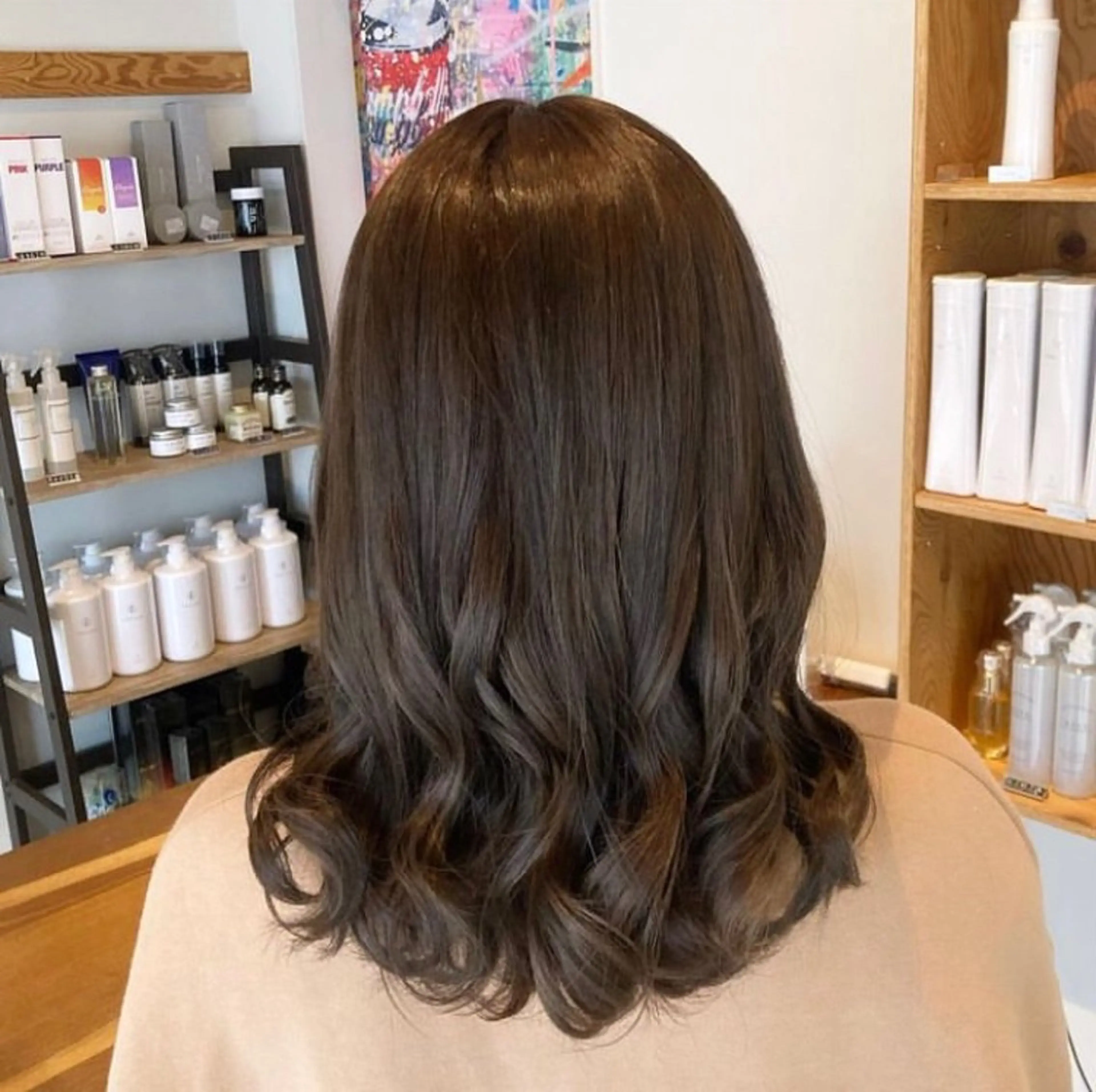 セミロング ヘアカラー 海琉/ハイトーン/ 透明感カラー💛のヘアスタイル