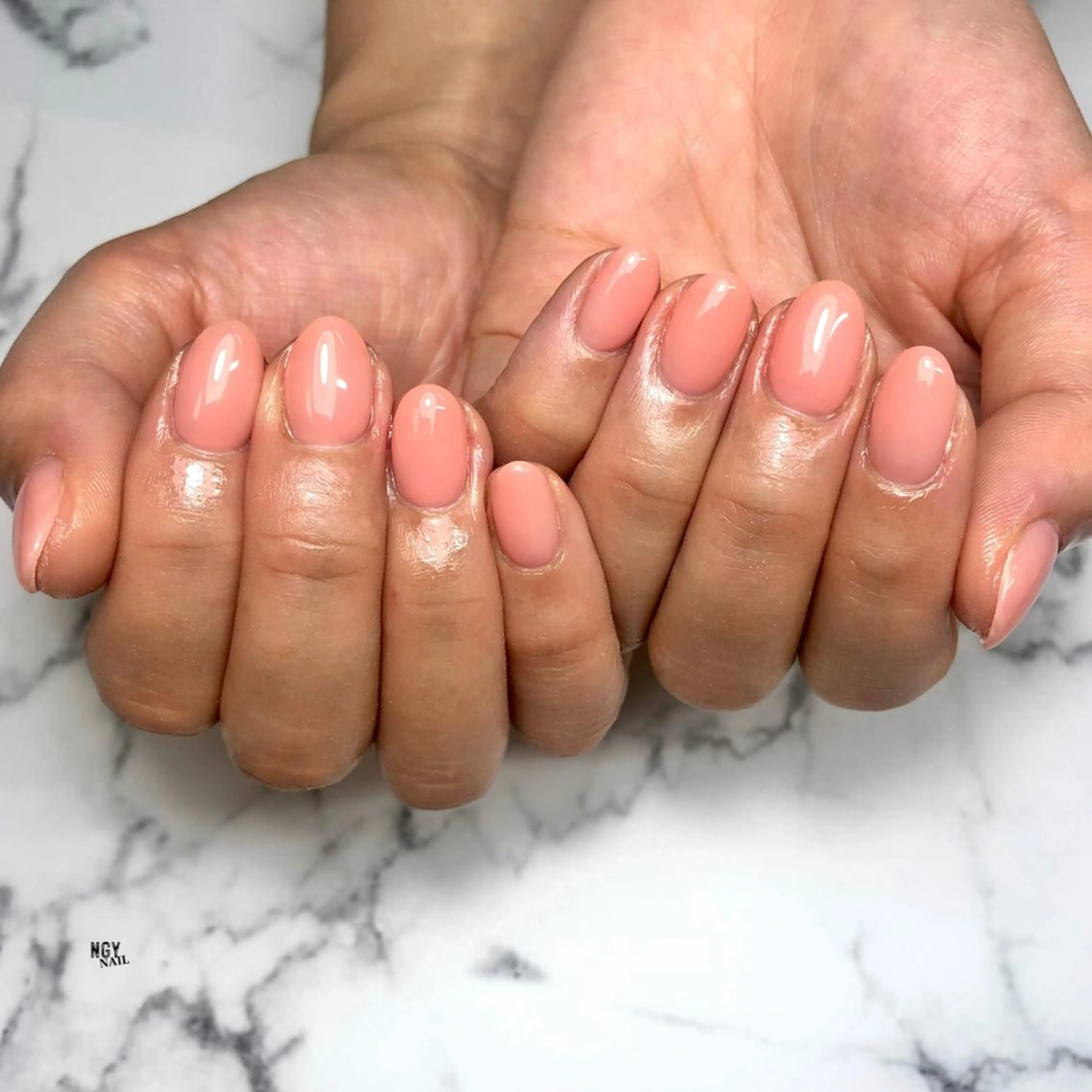 ネイル 桜ネイル ジェルネイル オフィスネイル ワンカラーネイル パラジェル ハンドネイル NAIL NOWのネイルデザイン