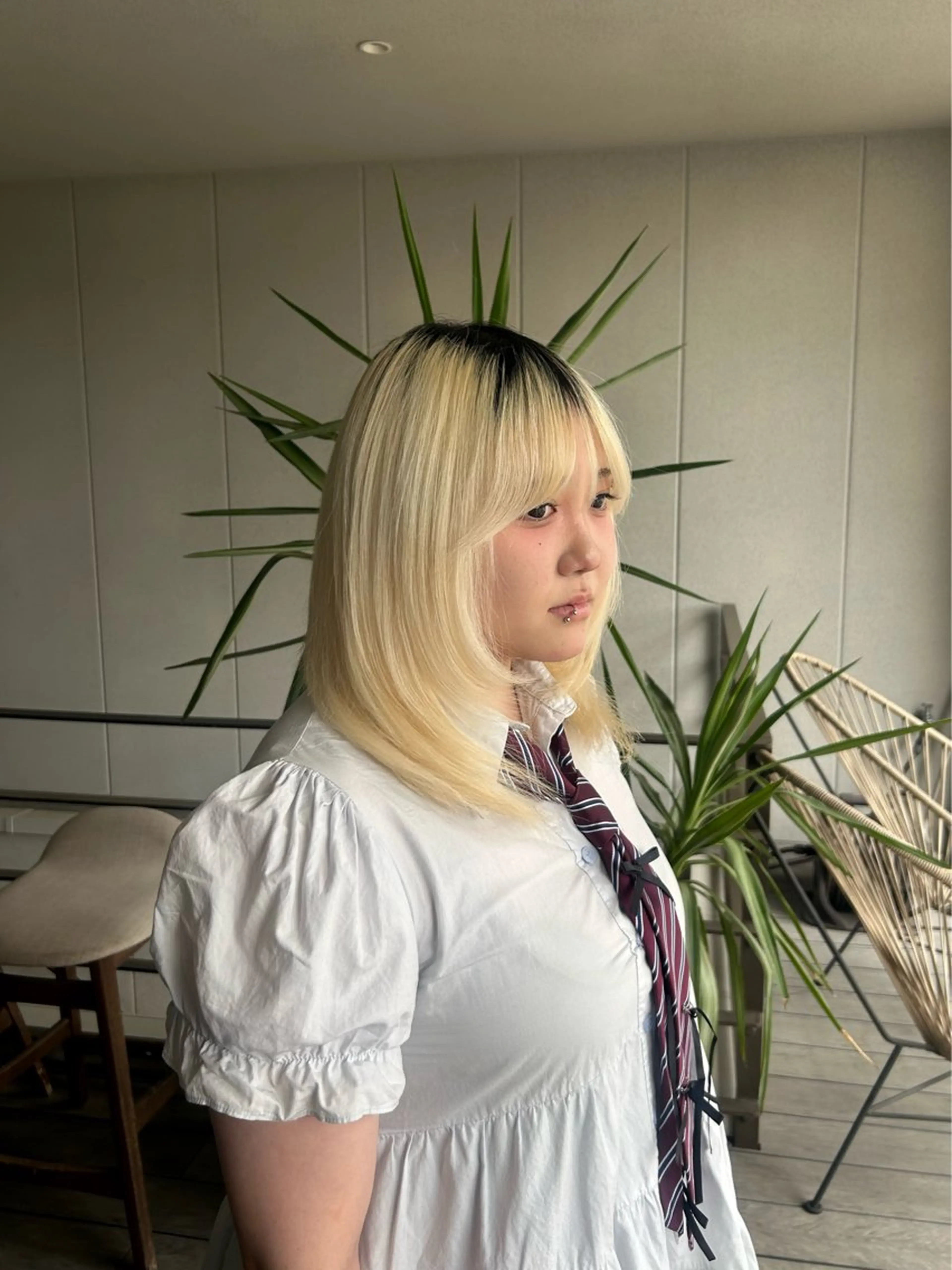 セミロング トリートメント Leverage広尾所属・透明感カラー/ ぷるぷる髪質改善💖のヘアスタイル