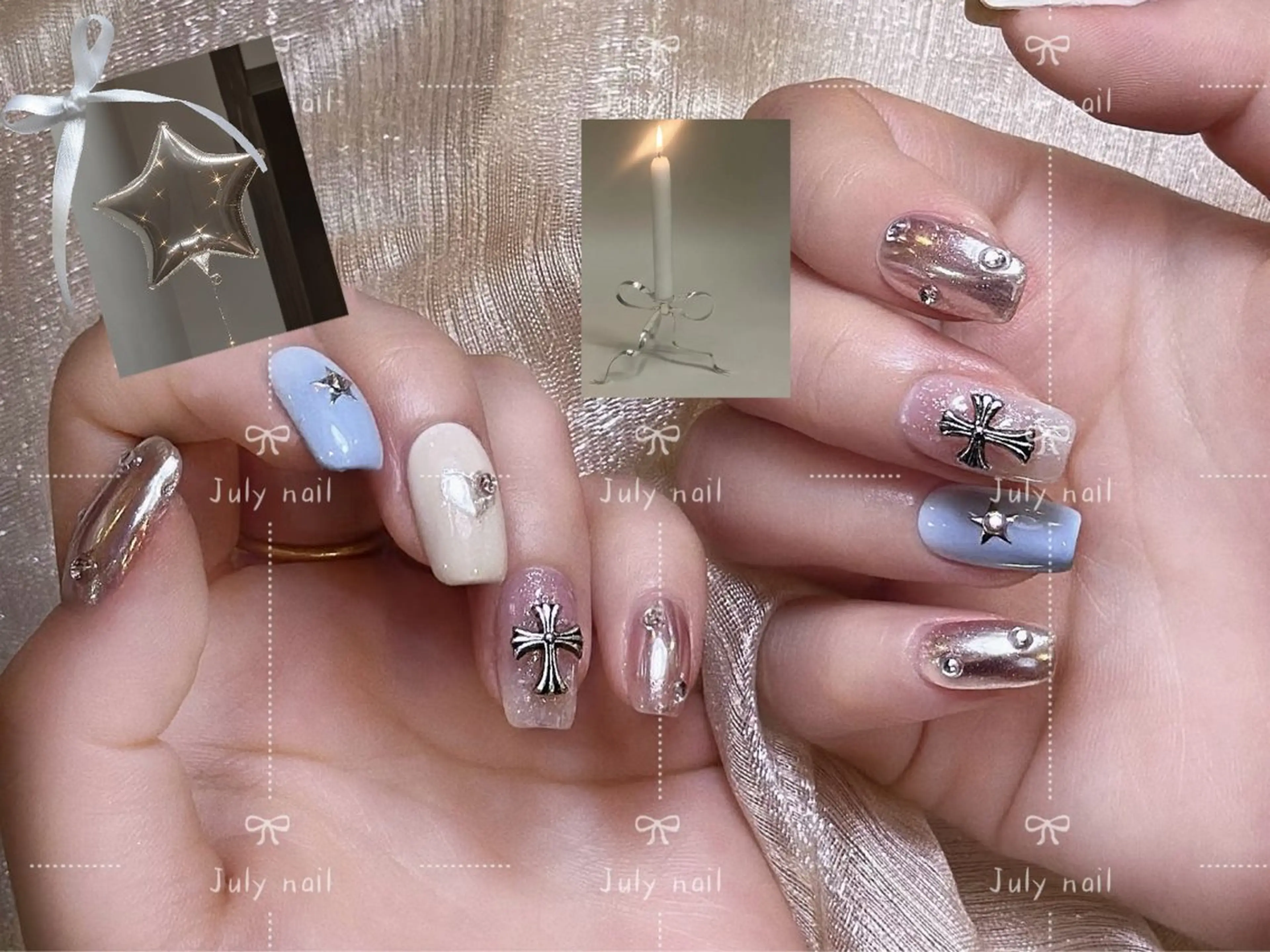 ミディアム ハンドネイル July.nail ジュライ　ネイルのネイルデザイン