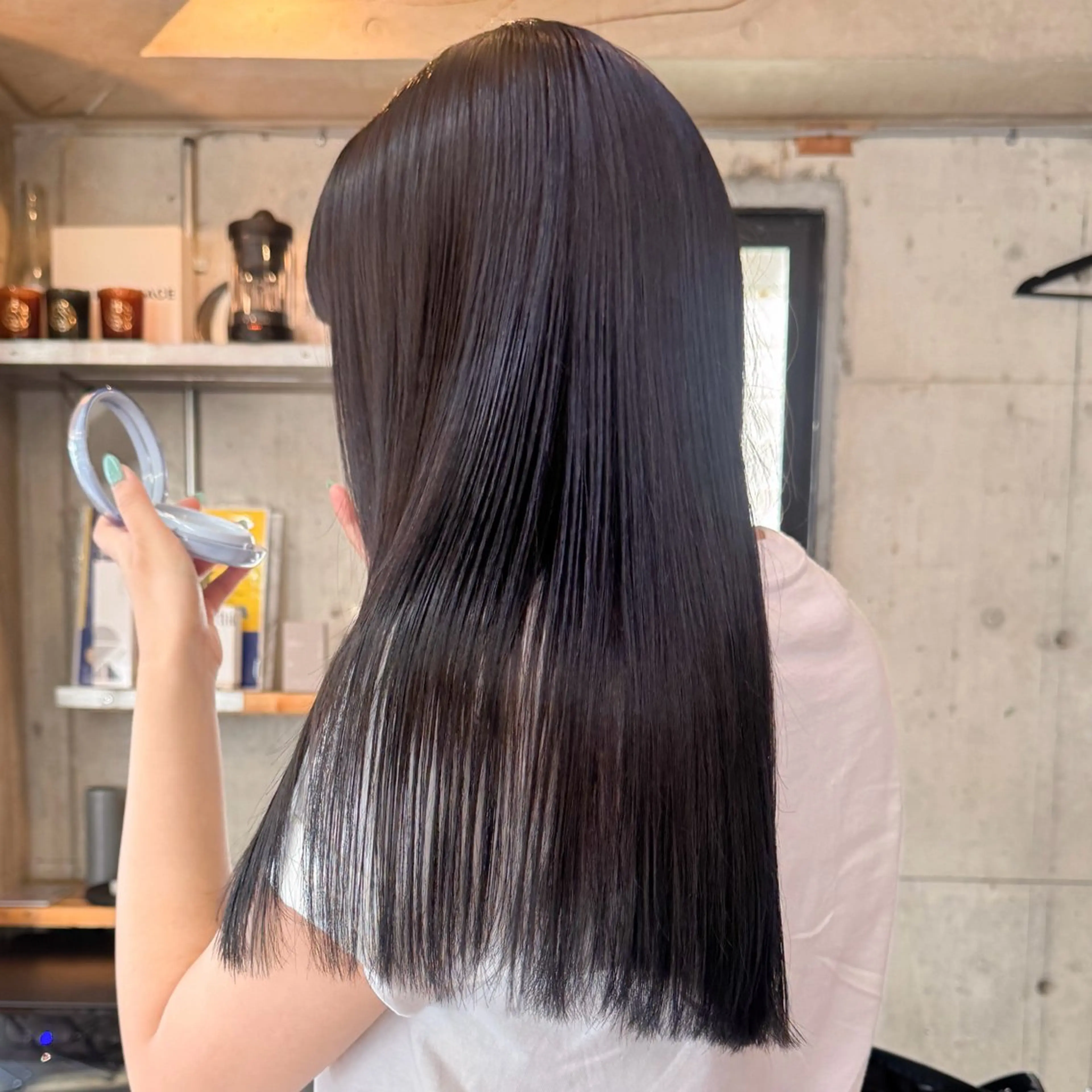 ロング 髪質改善 酸性ストレート 縮毛矯正 🍈yurina 福岡/パーマ🍈のヘアスタイル