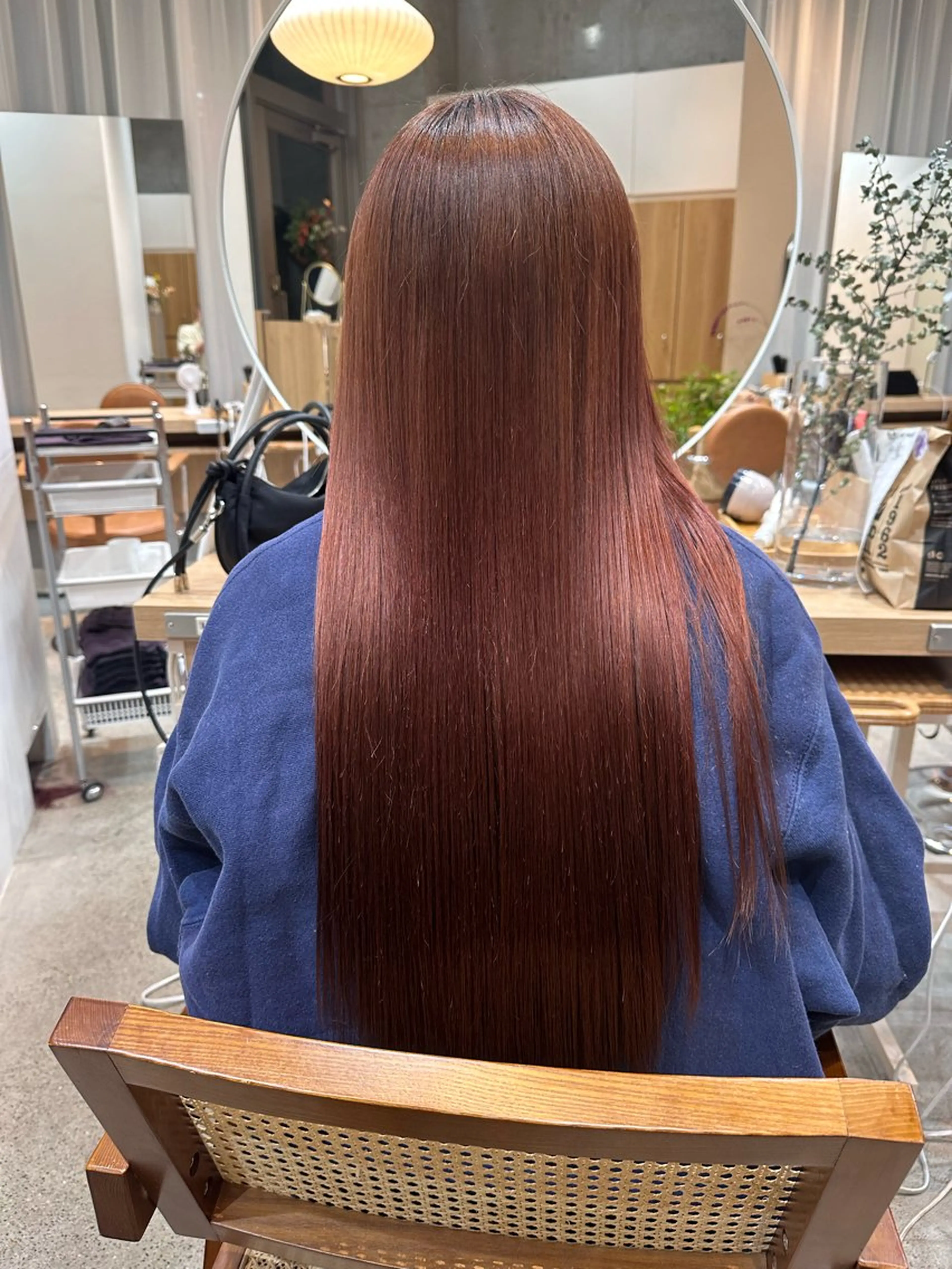 ロング トリートメント ヘアカラー トリートメント ヘッドスパ ヘアセット 🫧髪質改善/Wカラ ー 暖色 🌸桜🌸のヘアスタイル