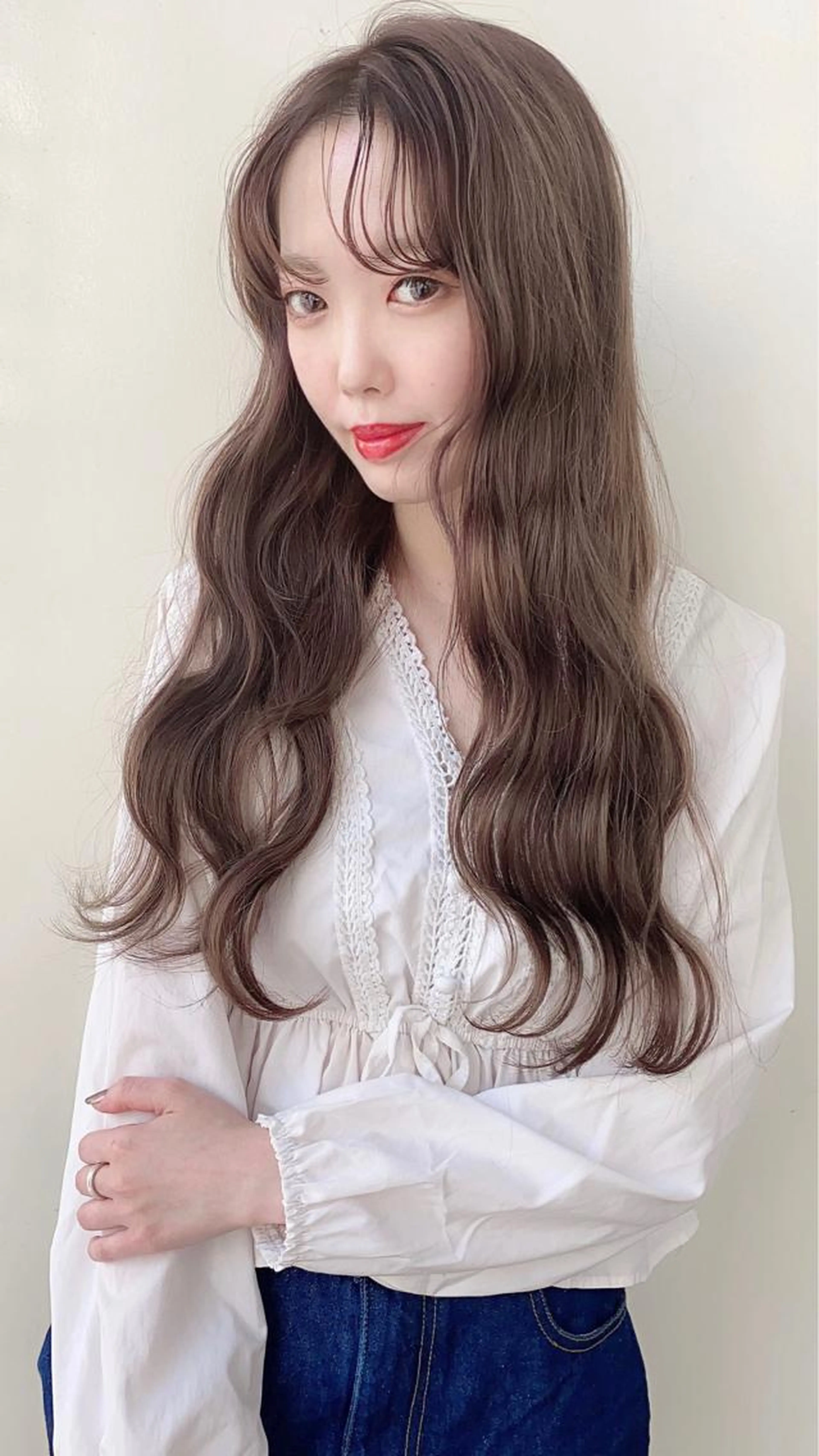 【ブリーチなしダブルカラー】ブリーチなしで最大限に透明感や発色を出したい方はこちら👆🏻の写真