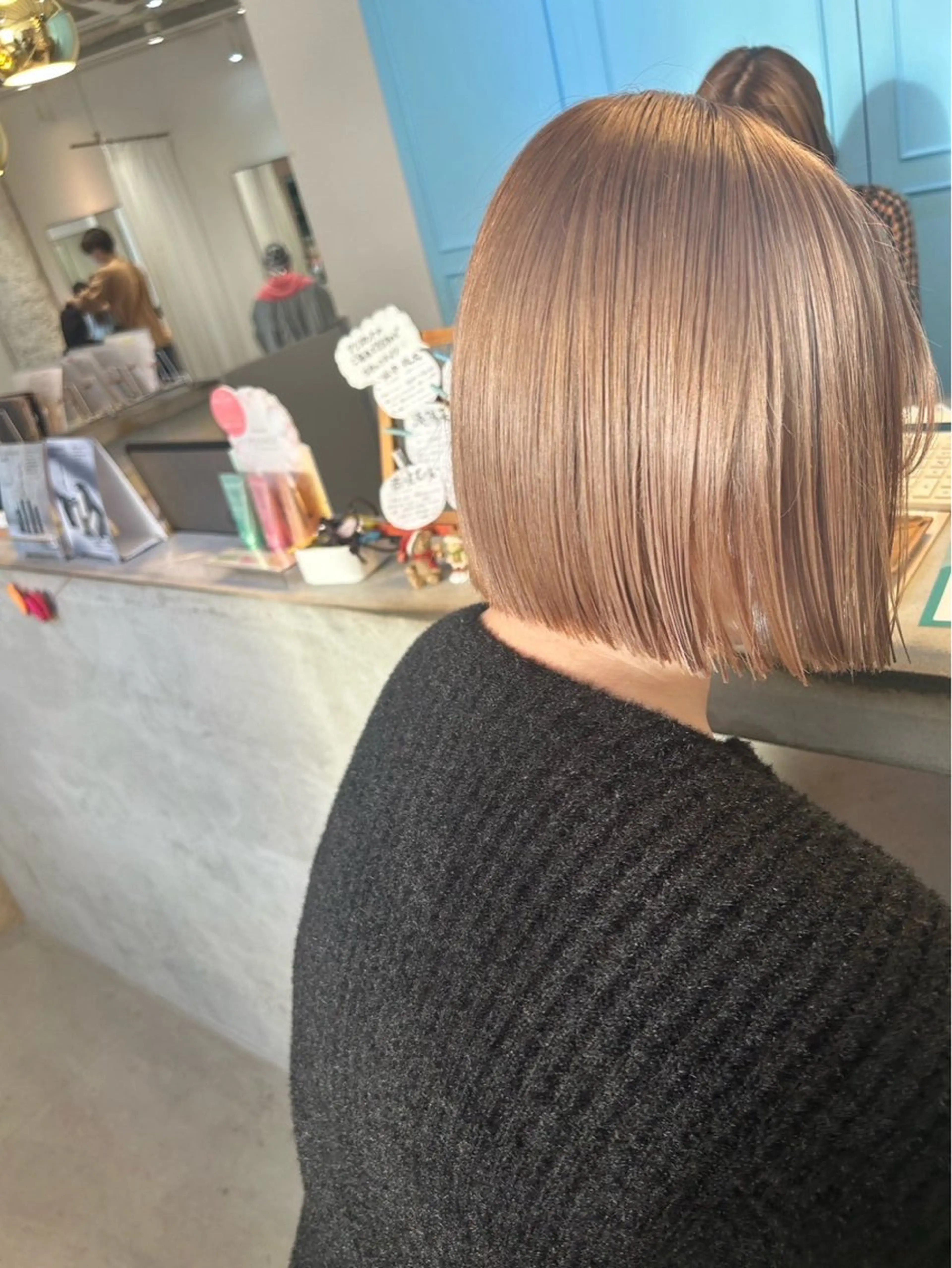 ミディアム カラー Hair salon  en所属・透明感カラー/ナナミ 💛のヘアスタイル