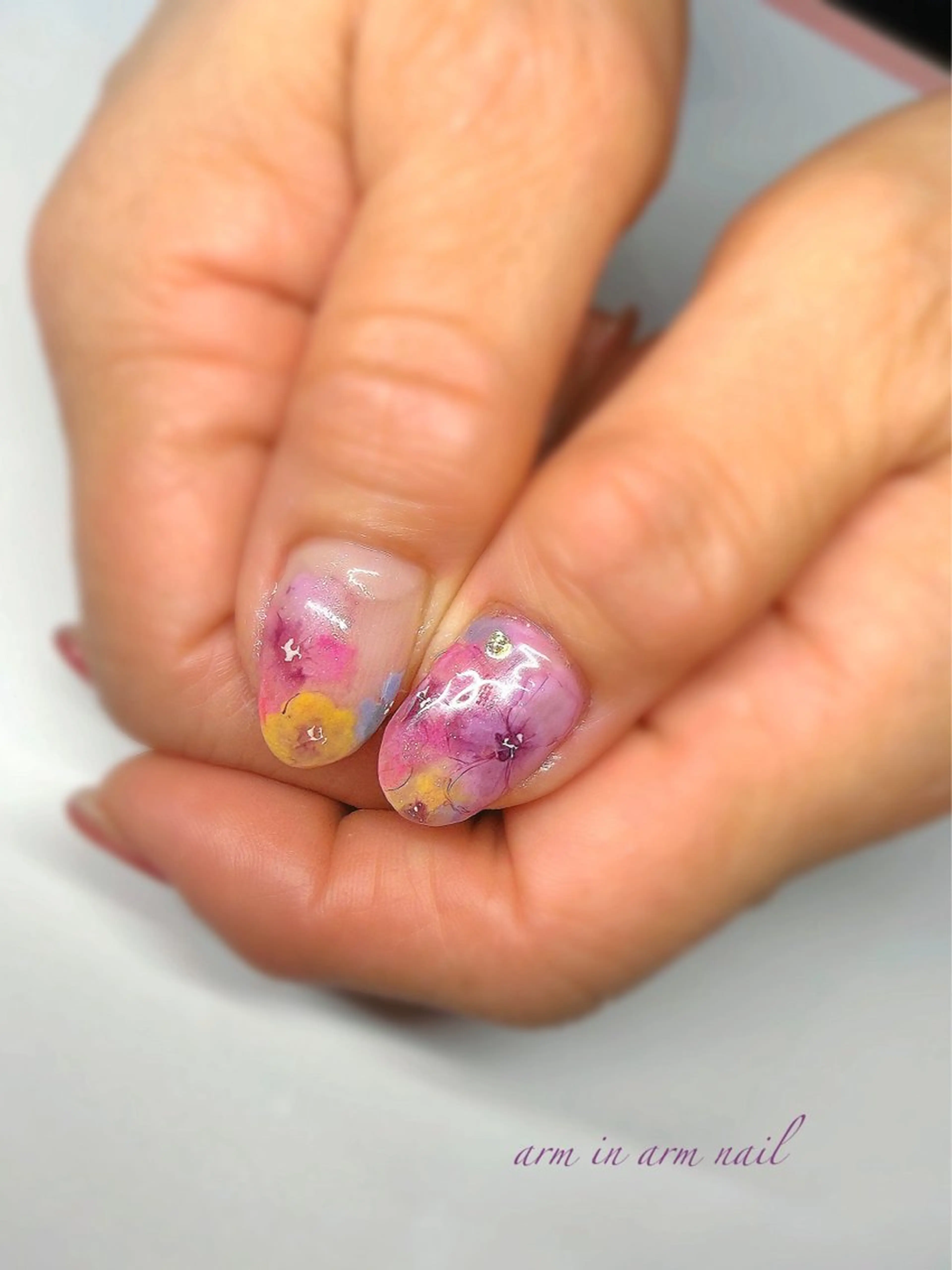 ネイル arm in arm ︎✿Yamamotoのマツエク・マツパデザイン